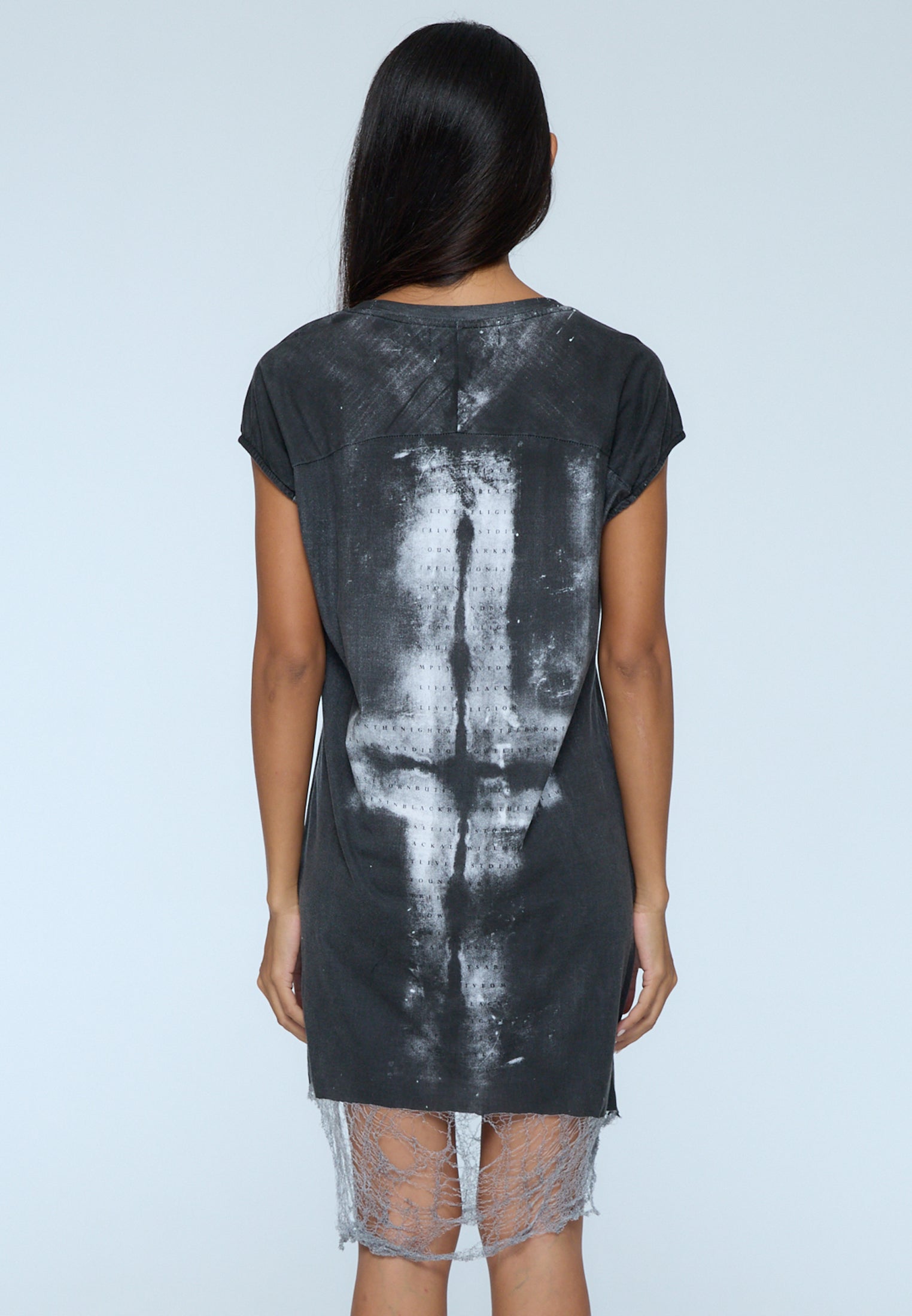 PARADISE LOST DRESS WASHED BLACK