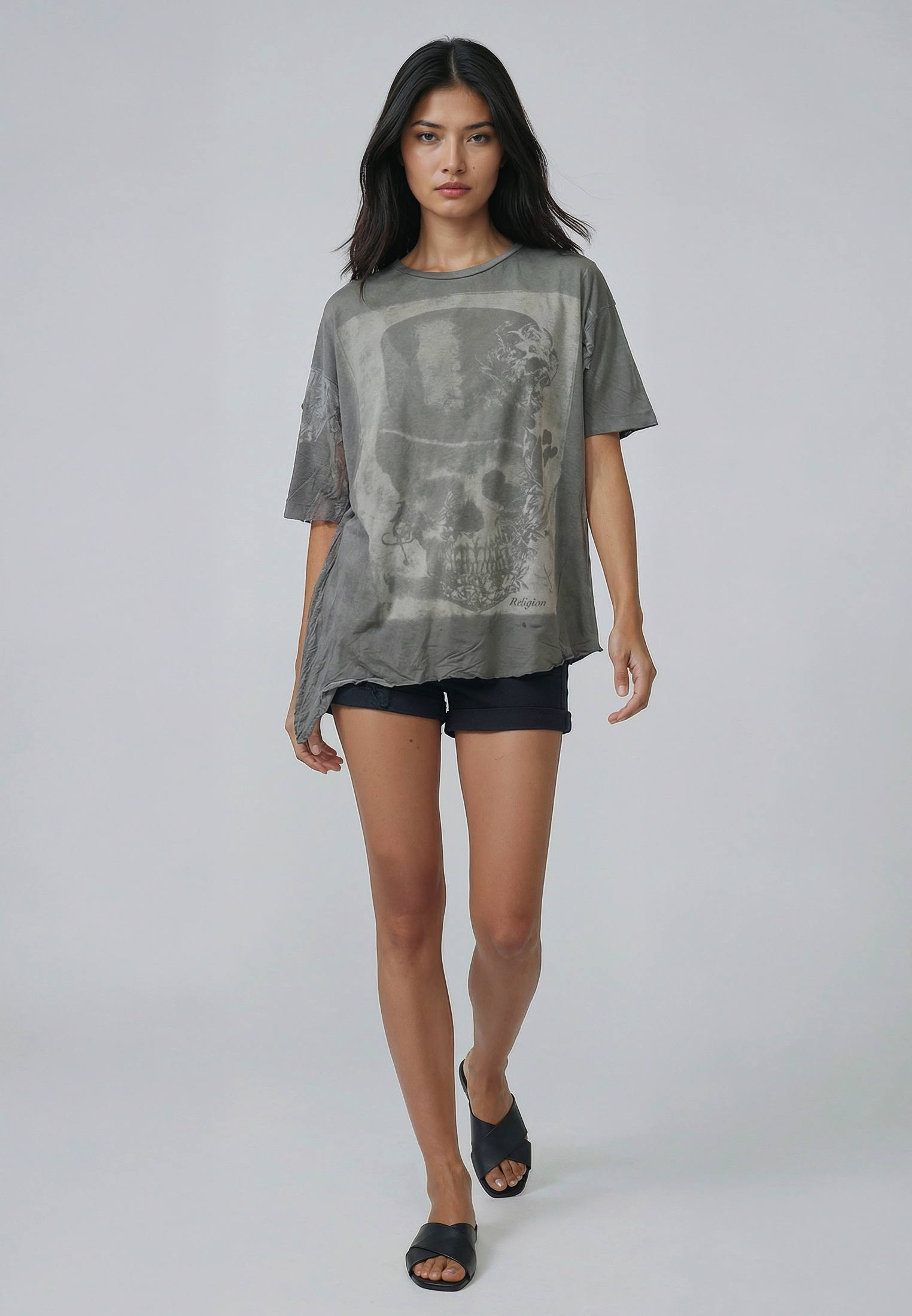 TOP HAT TOP WASHED BLACK