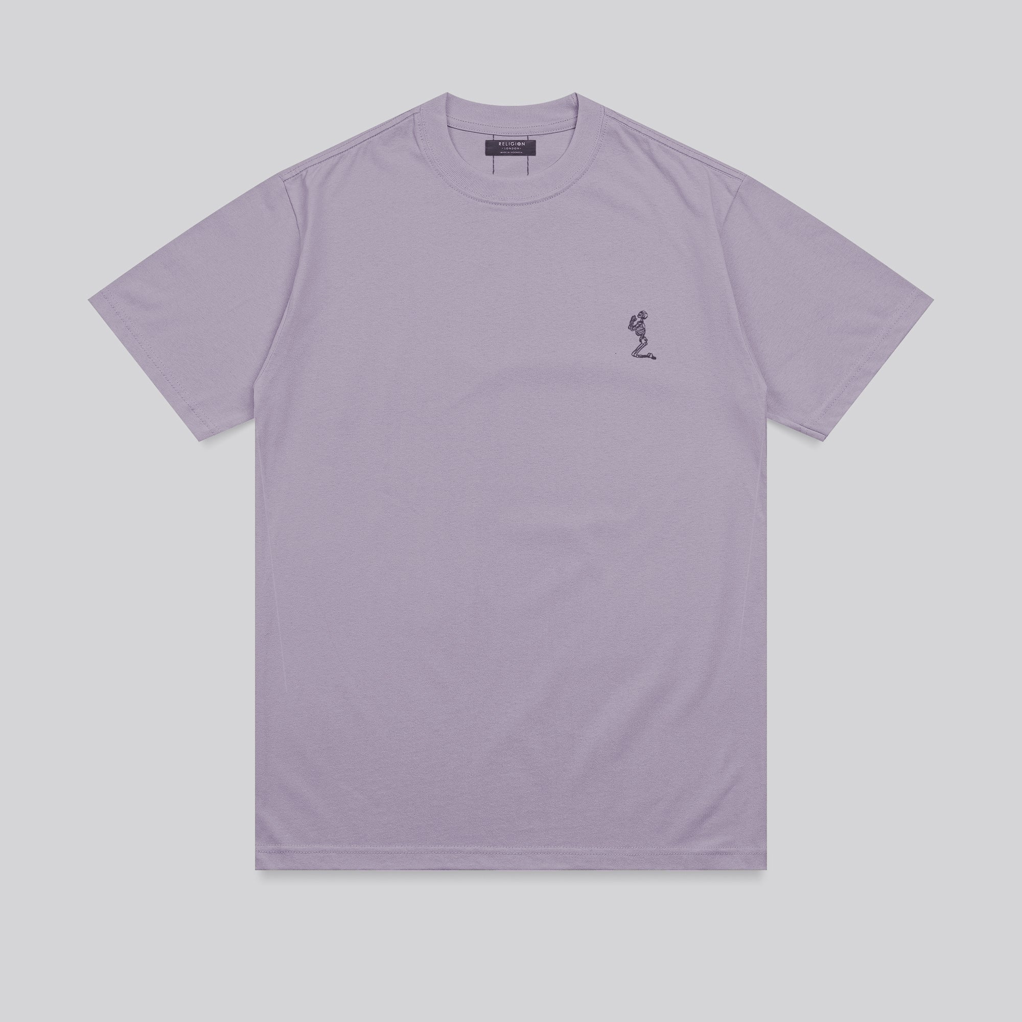 OIL WASH T-SHIRT MICRO BLUE