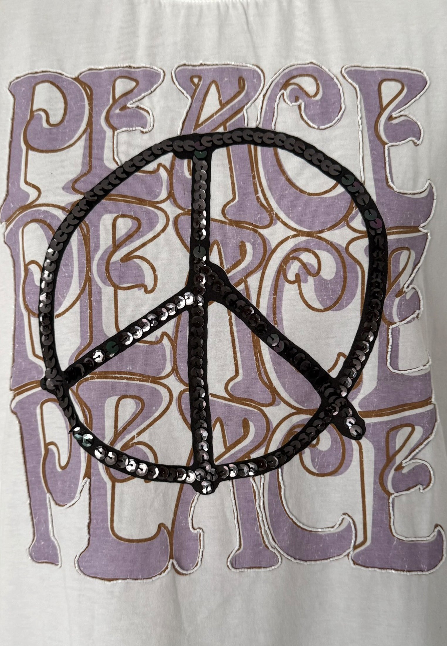 BLIGHTY TEE PEACE WHITE