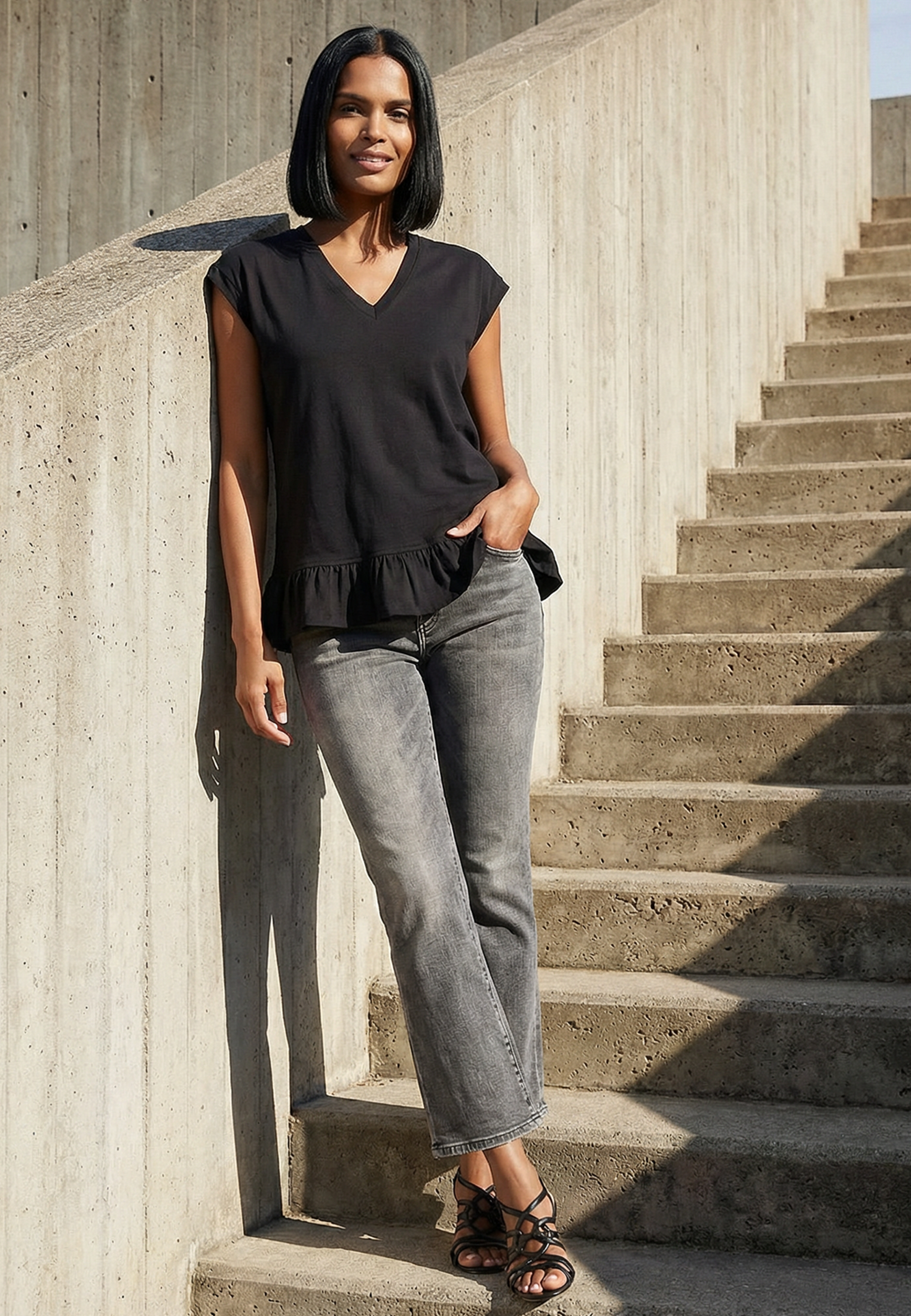 INNUENDO TOP JET BLACK