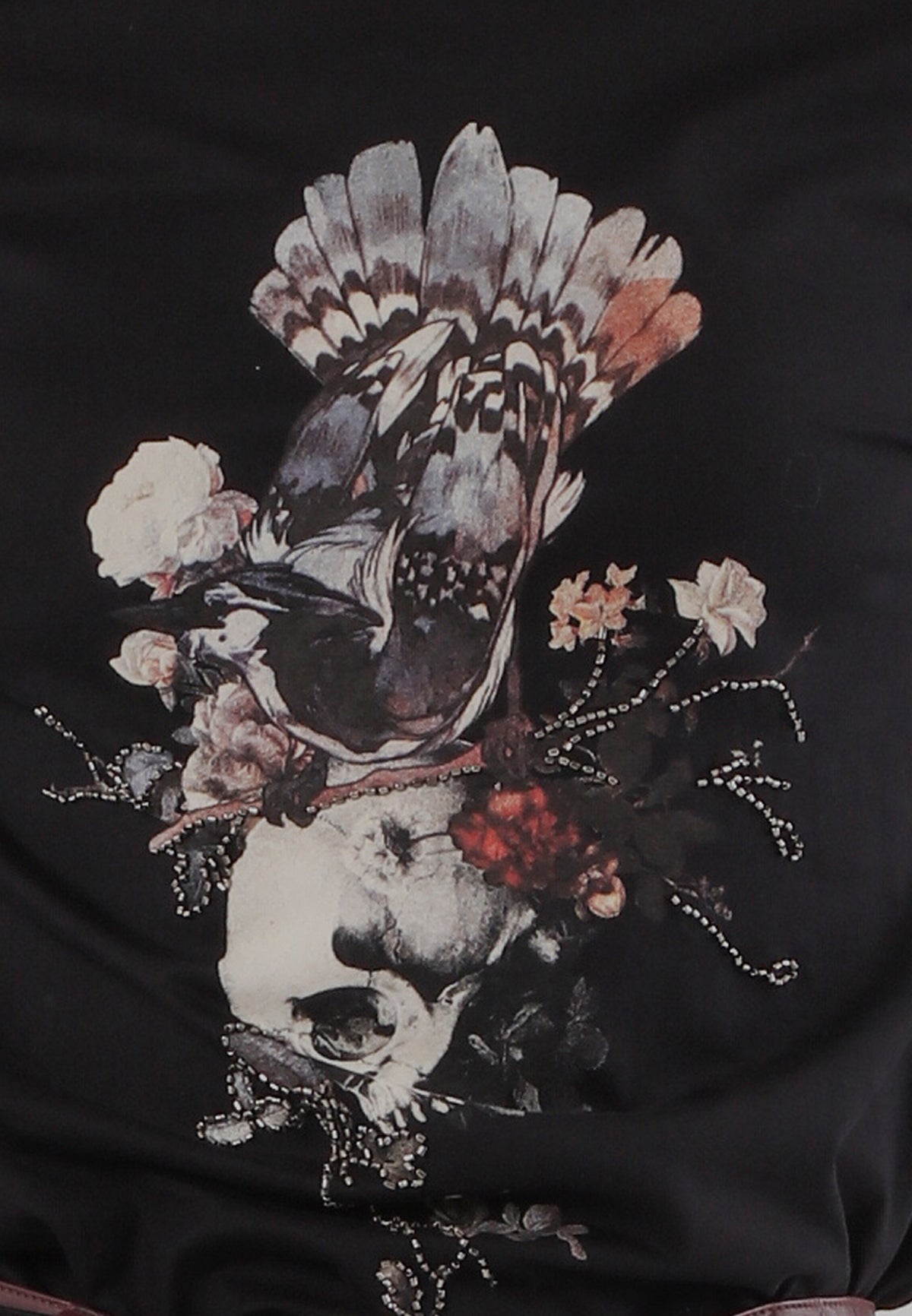 BIRD SKULL T-SHIRT BIRD SKULL BLACK
