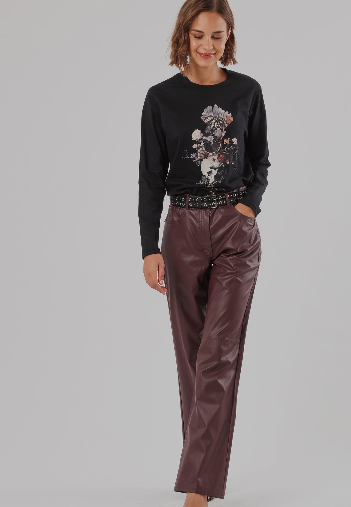 BIRD SKULL T-SHIRT BIRD SKULL BLACK