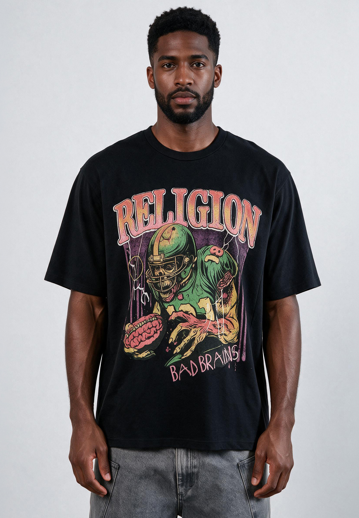 BAD BRAINS T-SHIRT JET BLACK