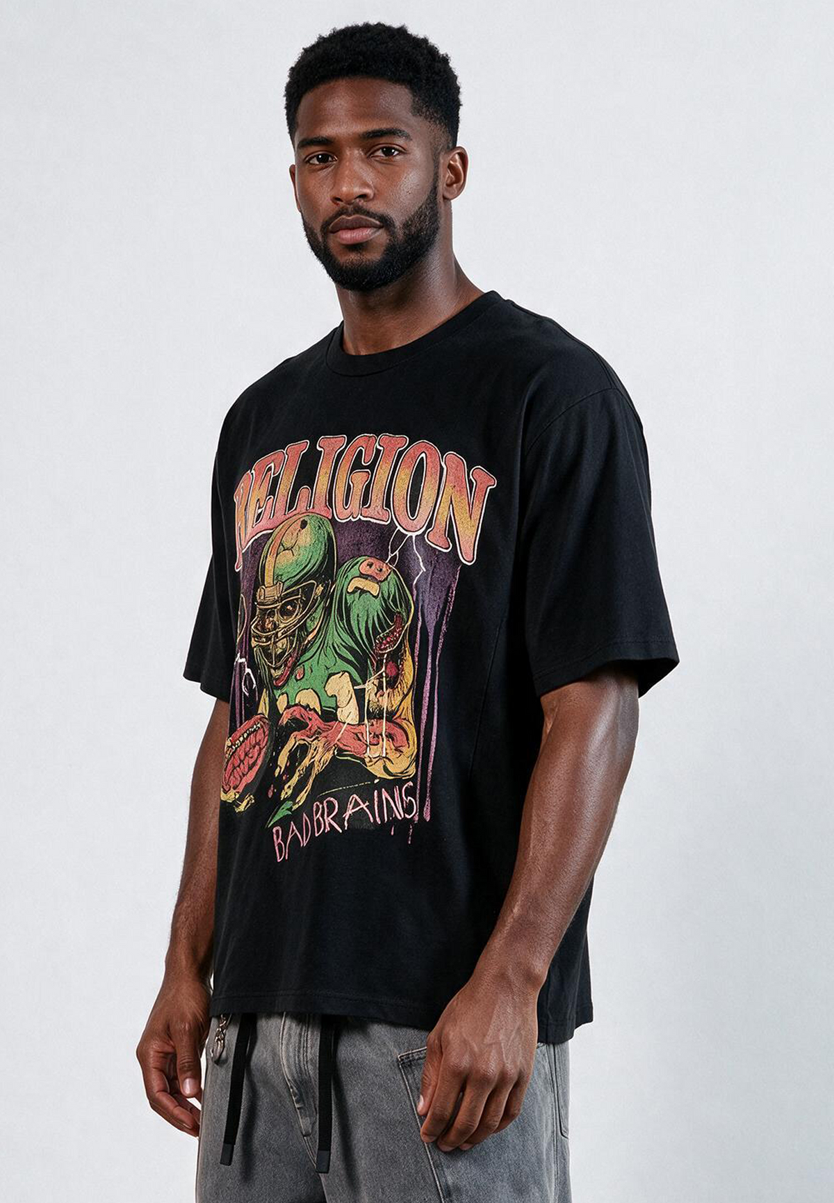 BAD BRAINS T-SHIRT JET BLACK