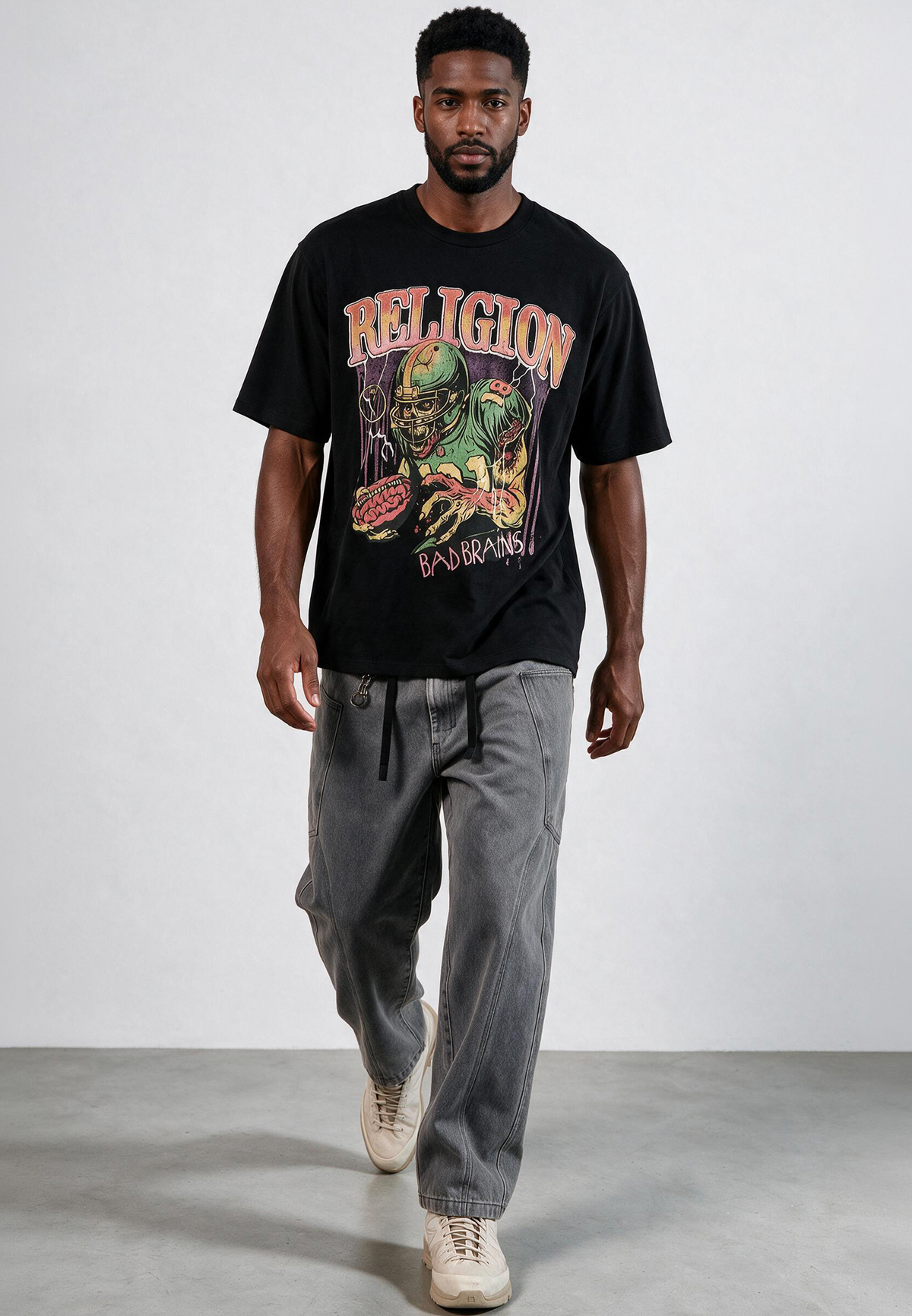 BAD BRAINS T-SHIRT JET BLACK