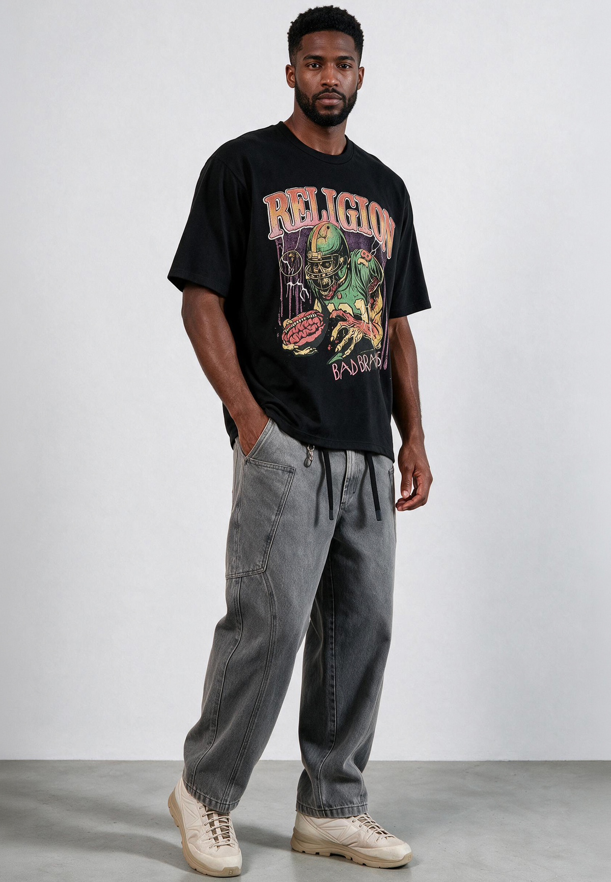 BAD BRAINS T-SHIRT JET BLACK