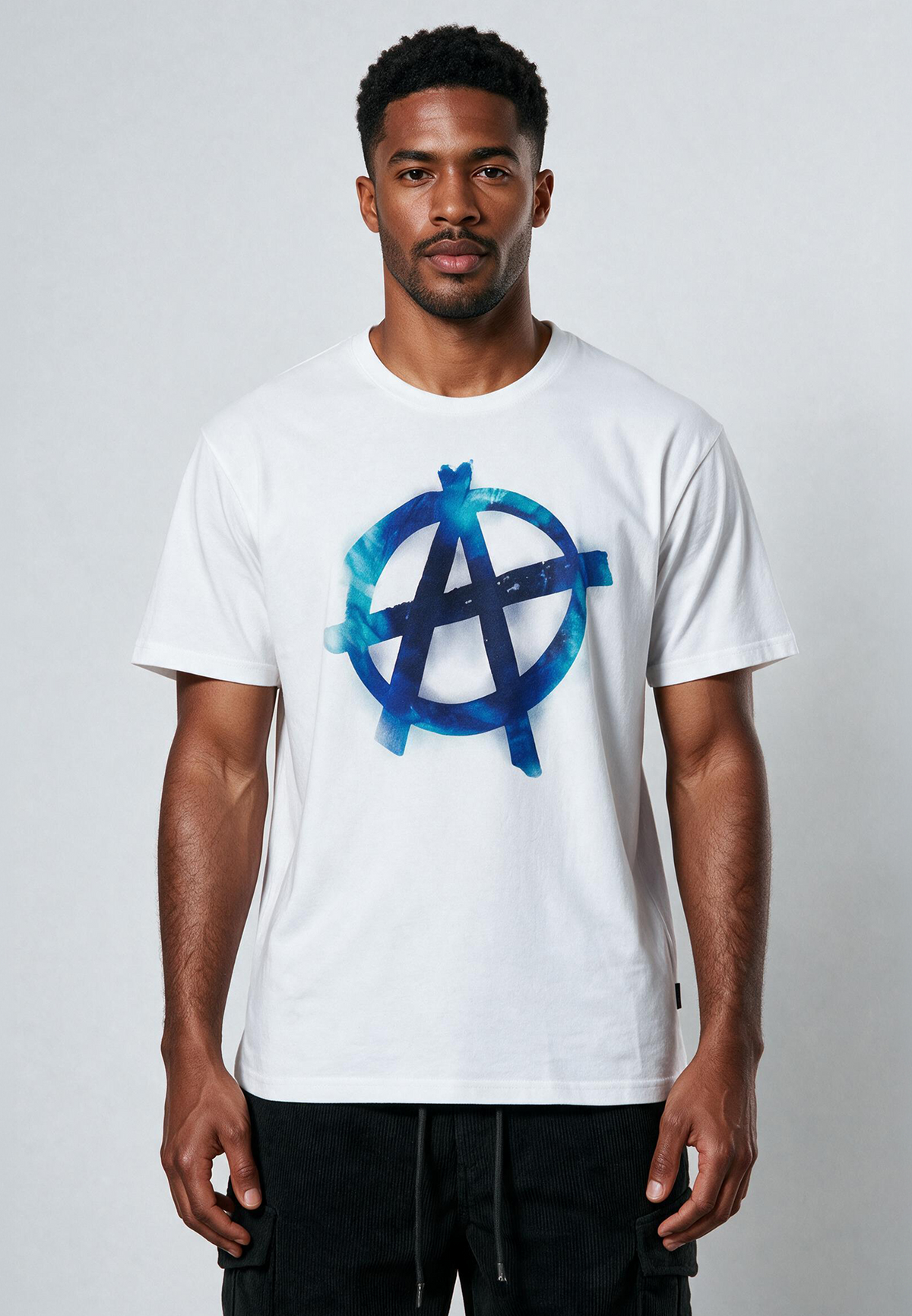BLURRED ANARCHY T-SHIRT WHITE