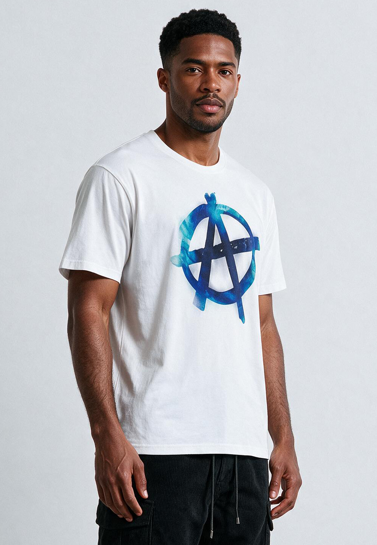 BLURRED ANARCHY T-SHIRT WHITE