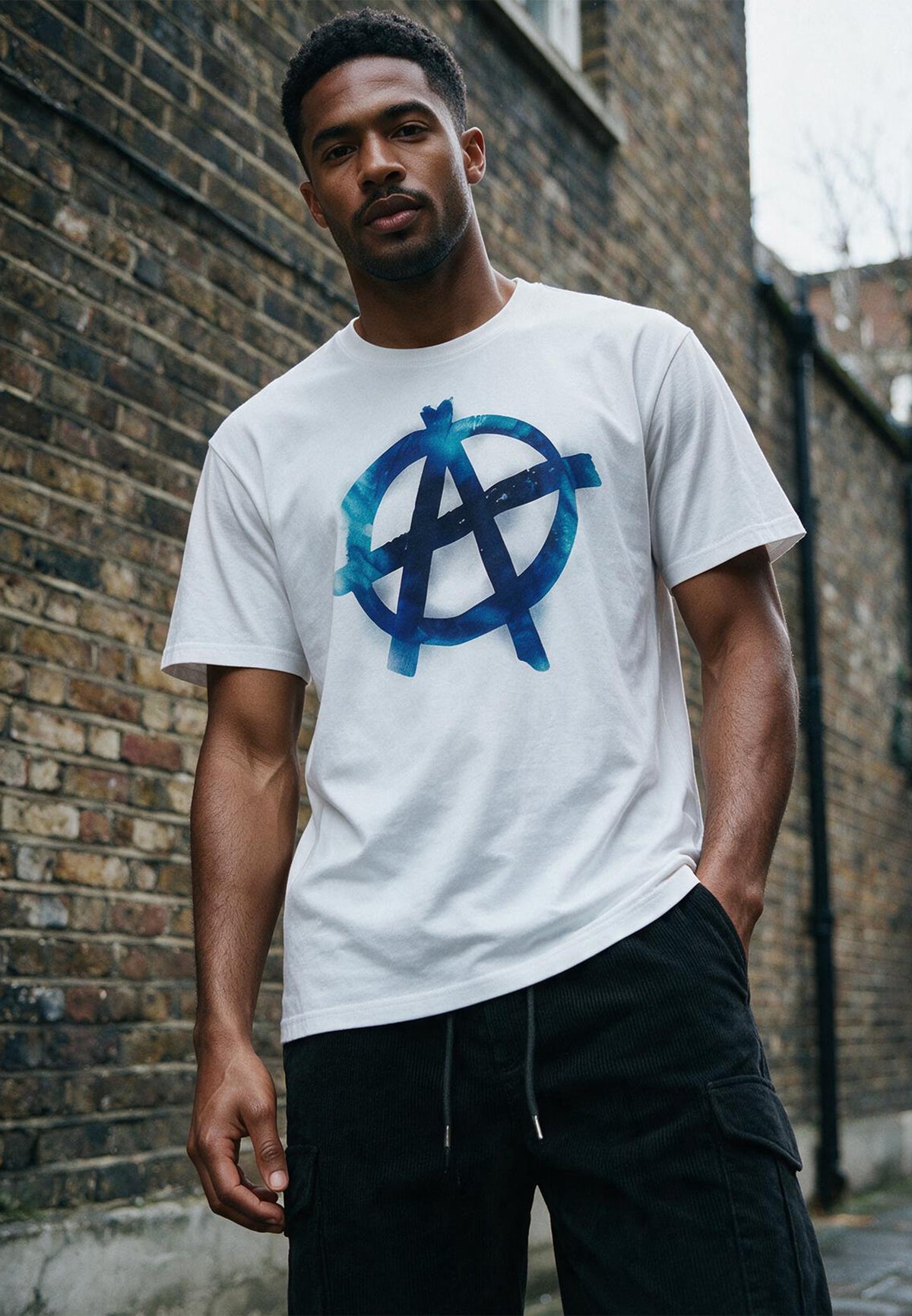 BLURRED ANARCHY T-SHIRT WHITE