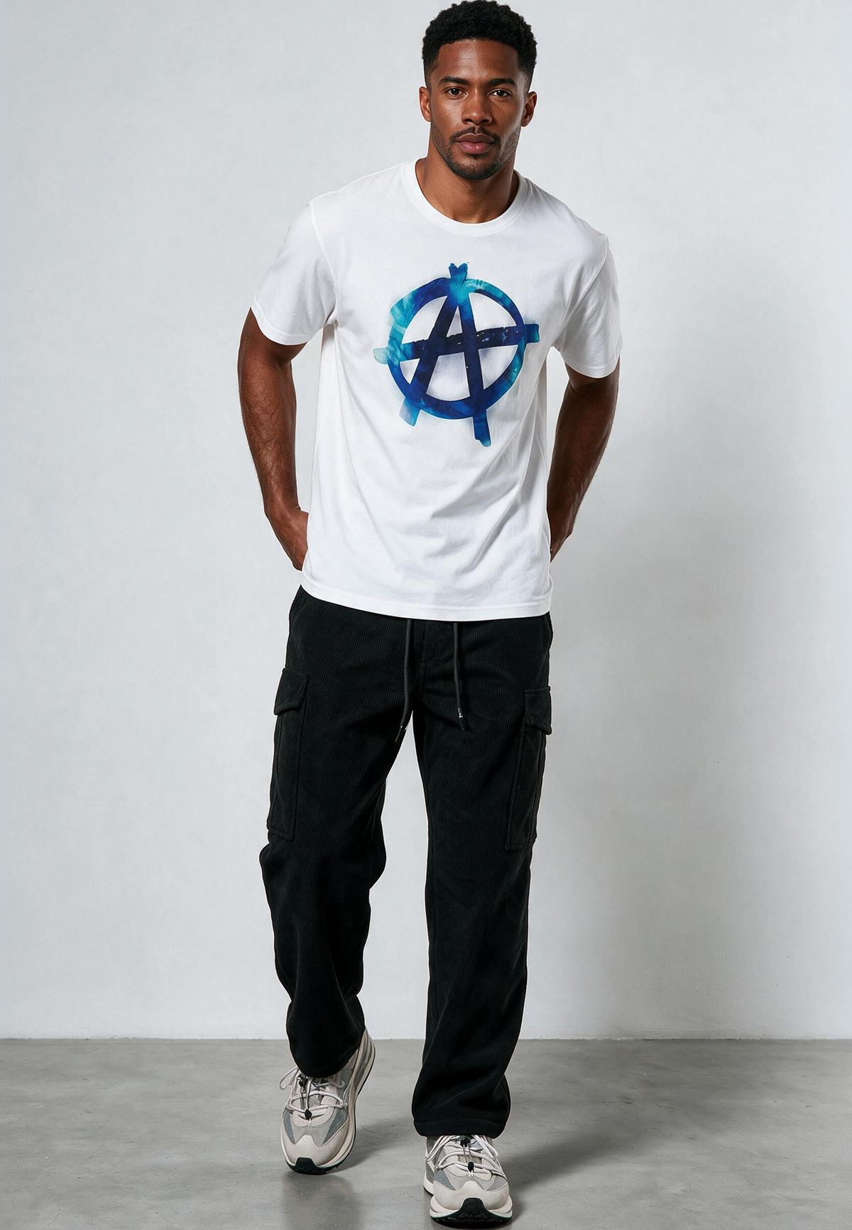 BLURRED ANARCHY T-SHIRT WHITE
