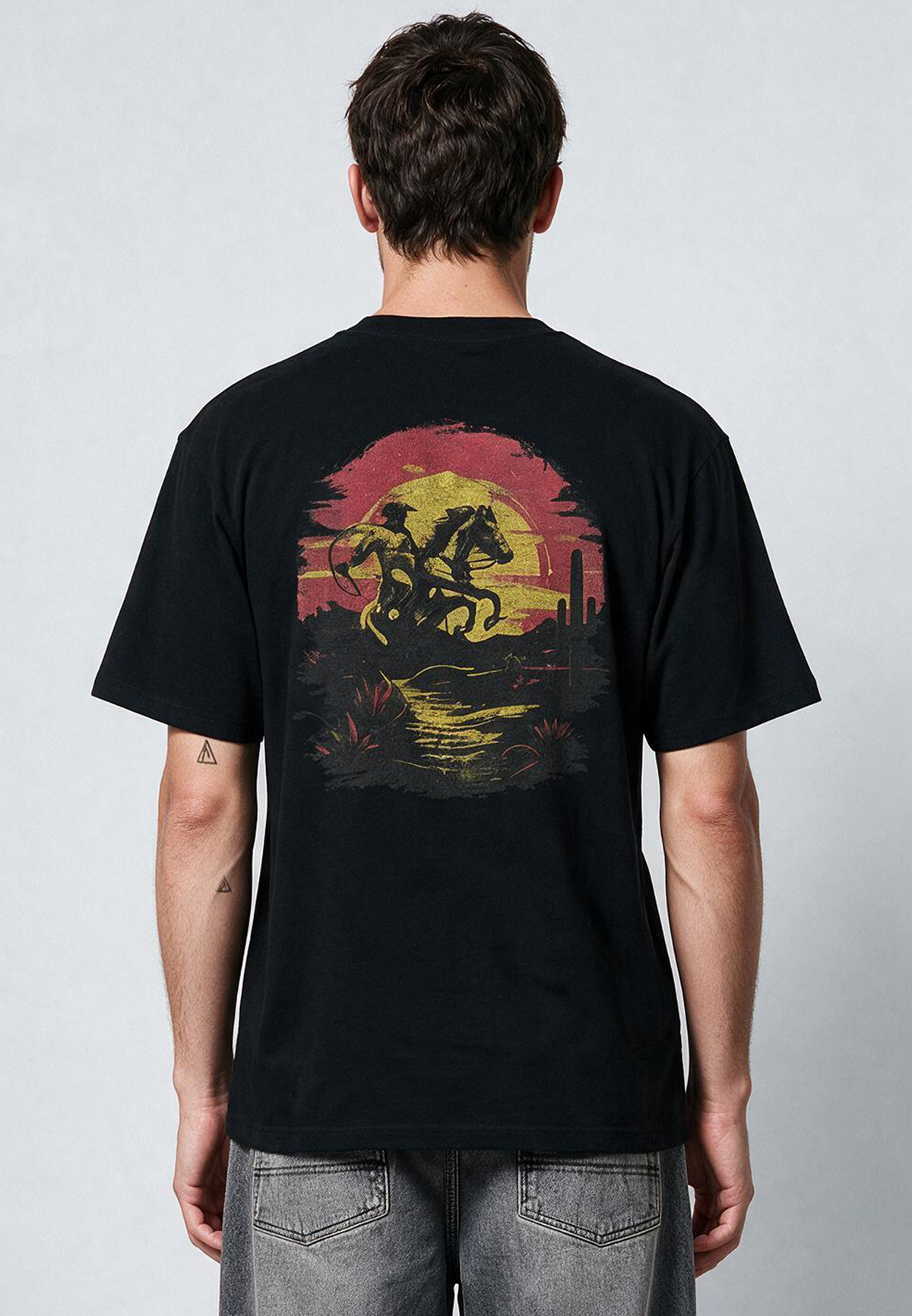 BORN TO RIDE T-SHIRT BLACK