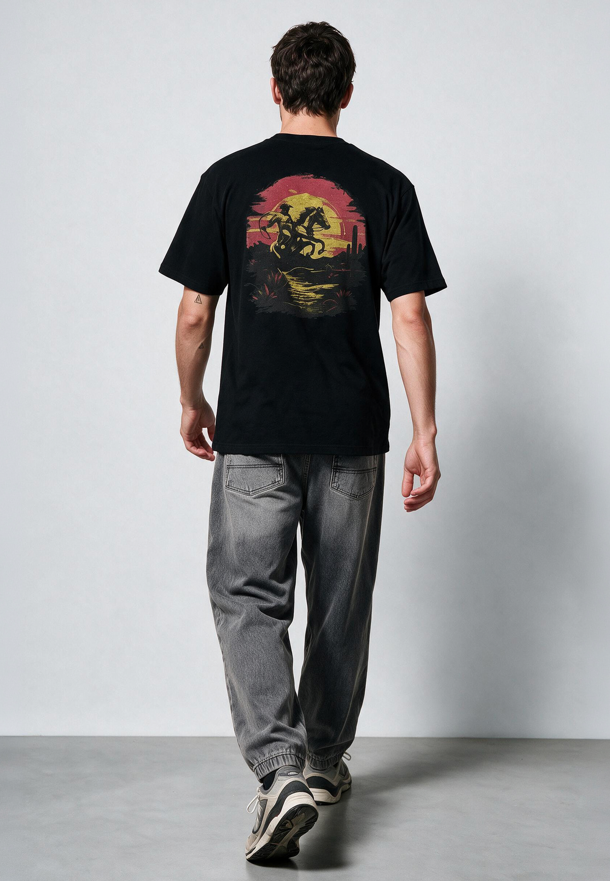 BORN TO RIDE T-SHIRT BLACK