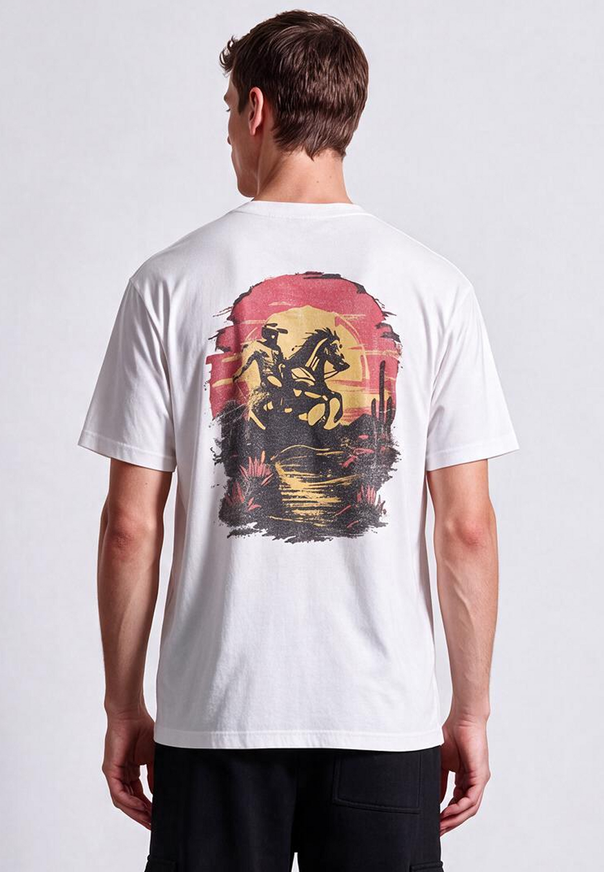 BORN TO RIDE T-SHIRT WHITE