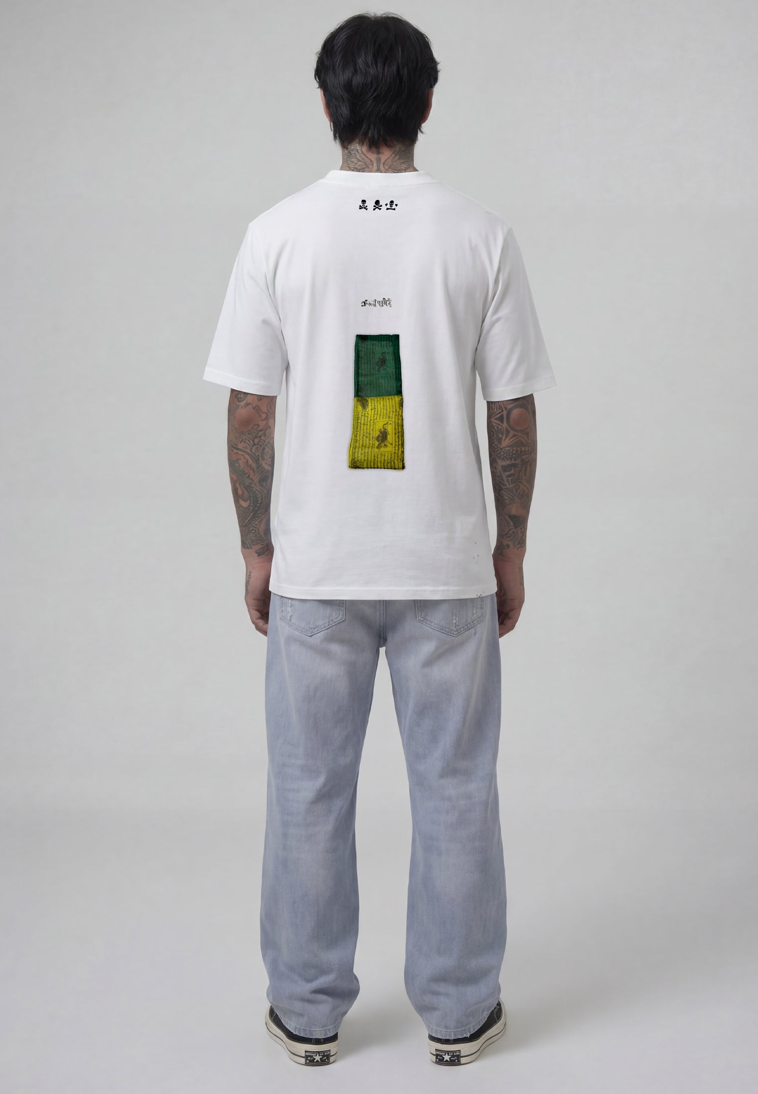 DISTRESSED EAGLE T-SHIRT OFF WHITE