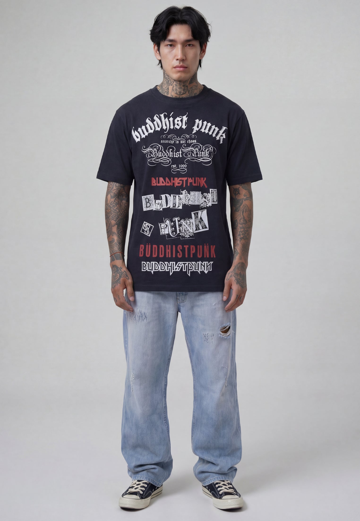 BP TEXTS T-SHIRT BLACK