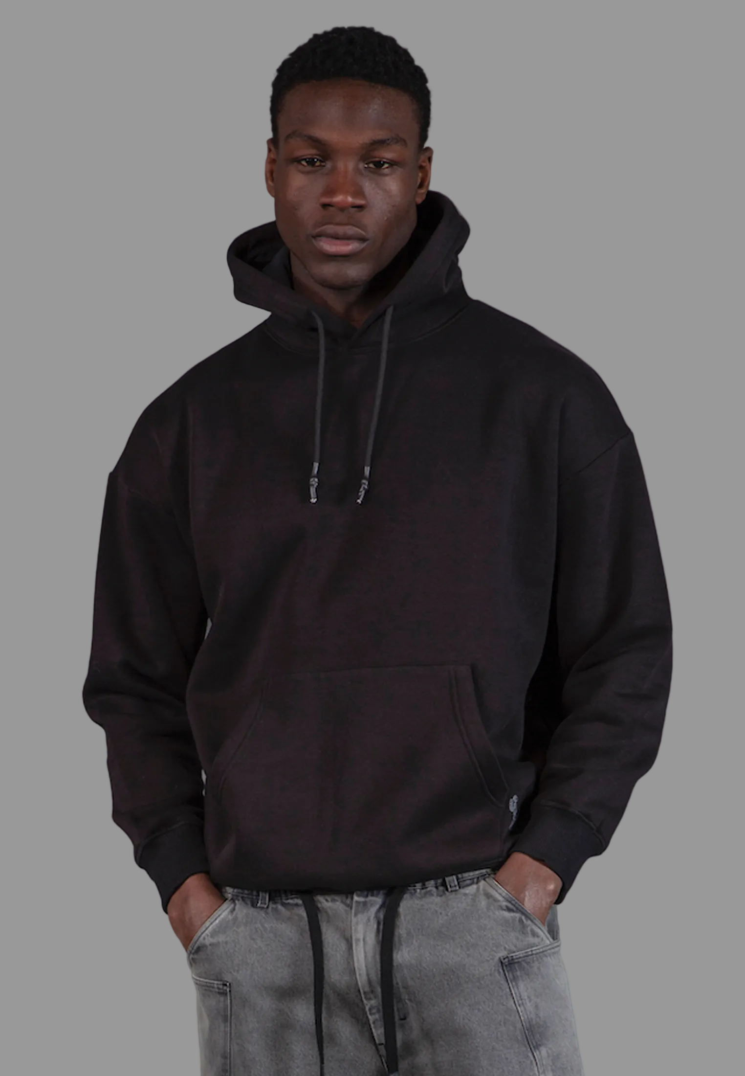 ANARCHY APPLIQUE HOODIE BLACK