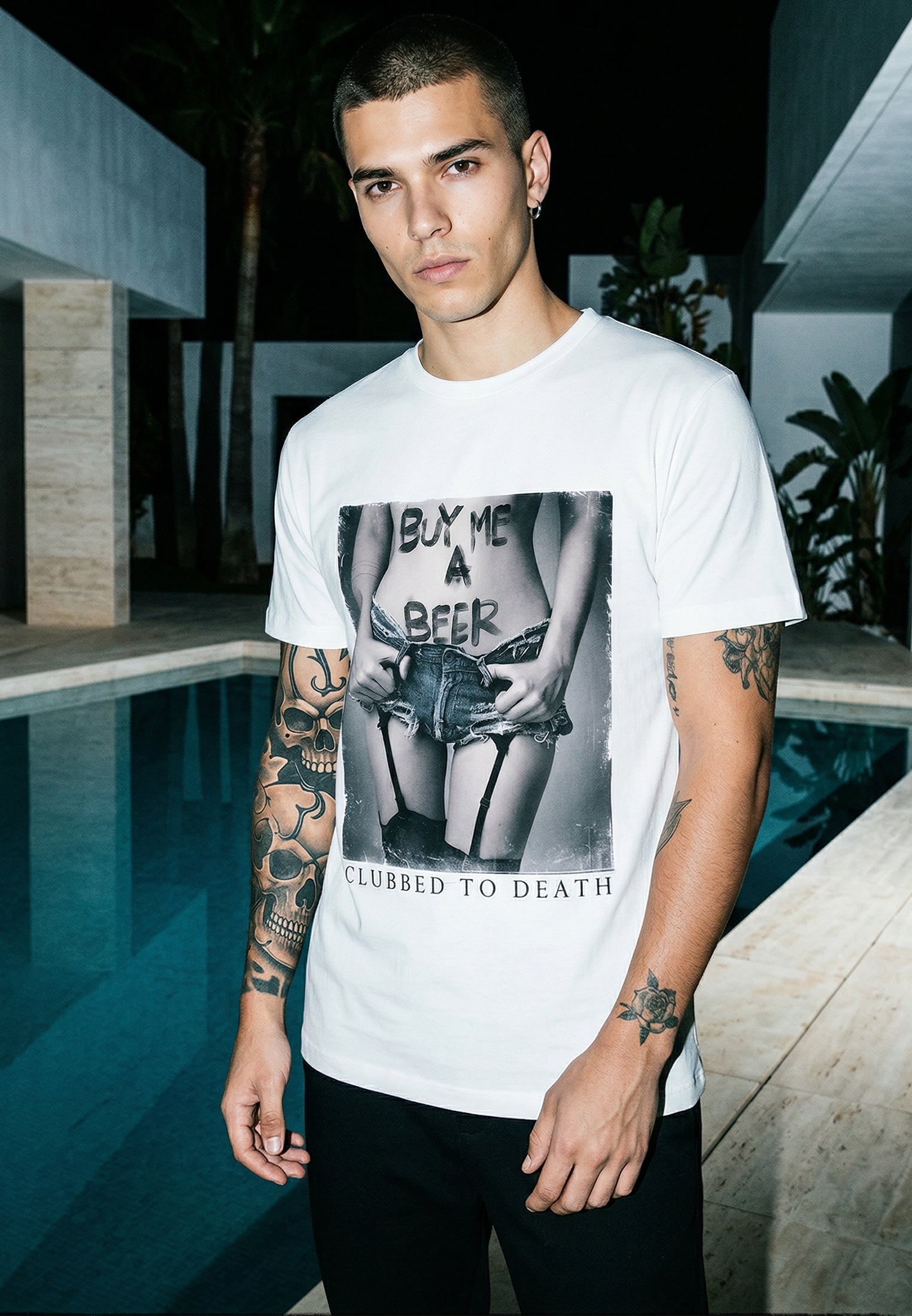 BUY ME BEER T-SHIRT WHITE