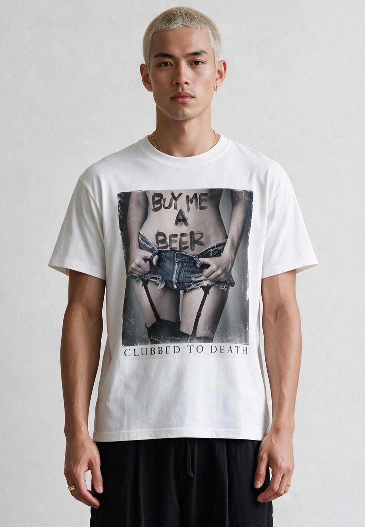 BUY ME BEER T-SHIRT WHITE
