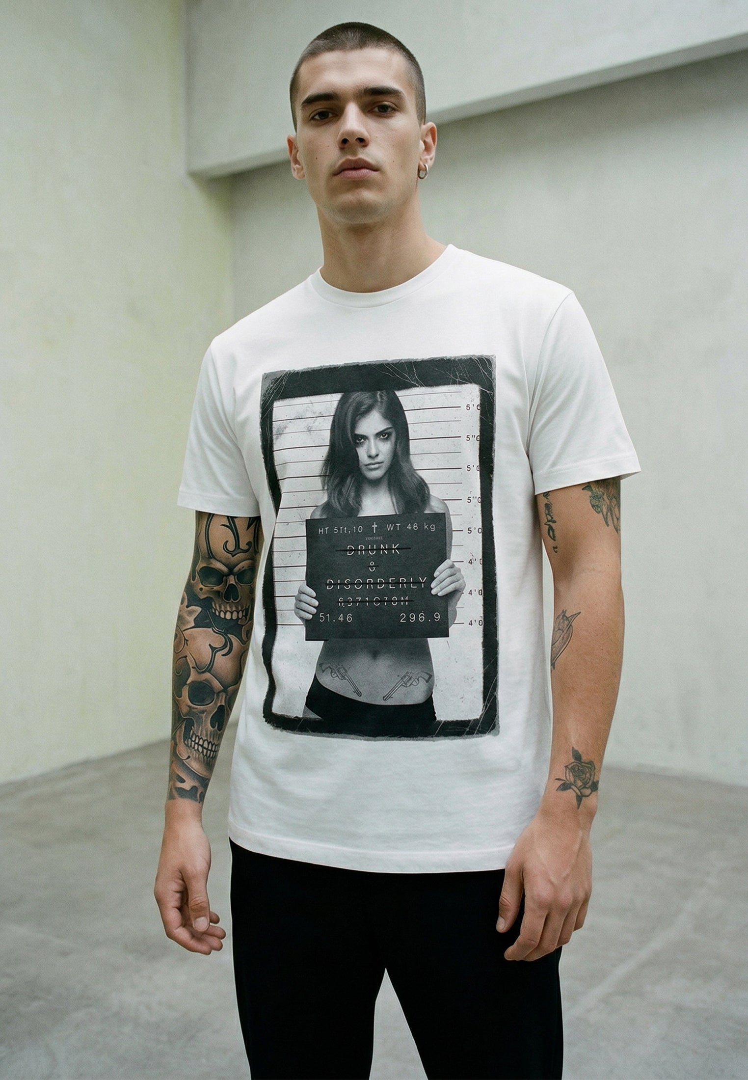 DRUNK & DISORDERLY T-SHIRT WHITE