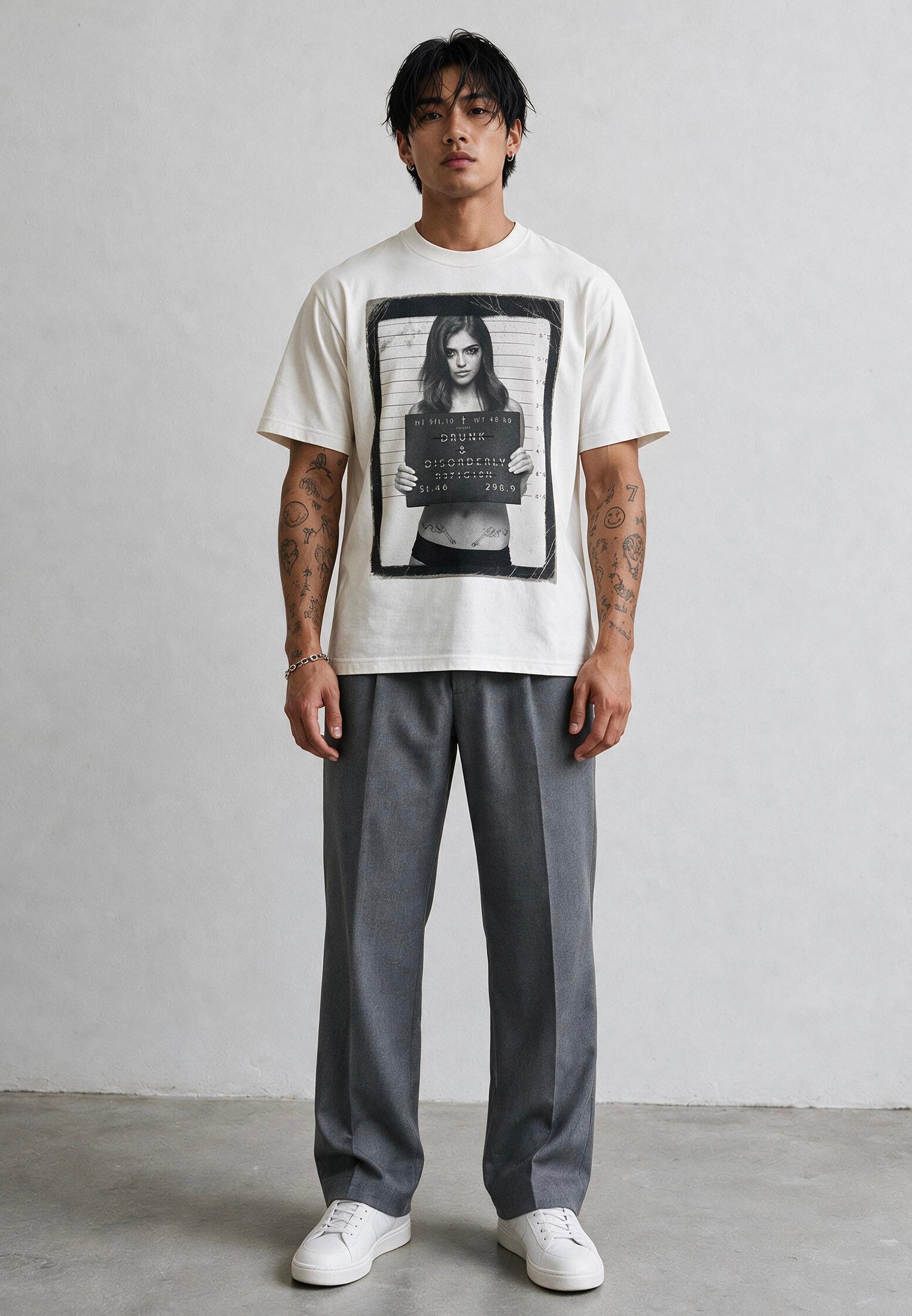 DRUNK & DISORDERLY T-SHIRT WHITE