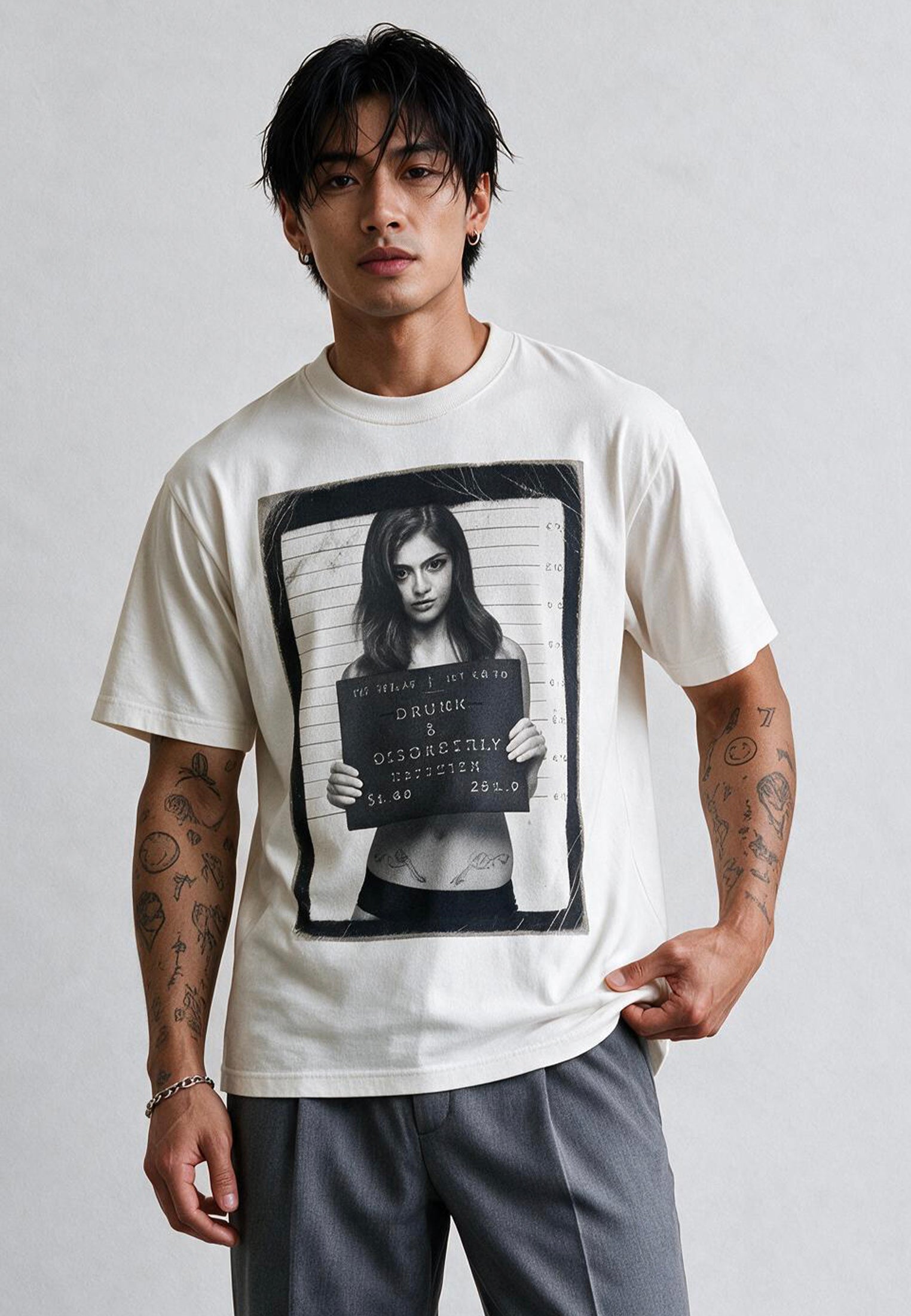 DRUNK & DISORDERLY T-SHIRT WHITE