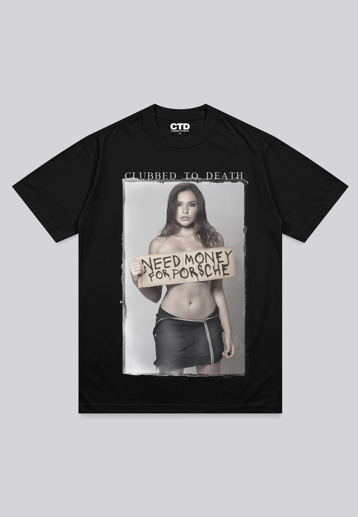 NEED MONEY T-SHIRT JET BLACK