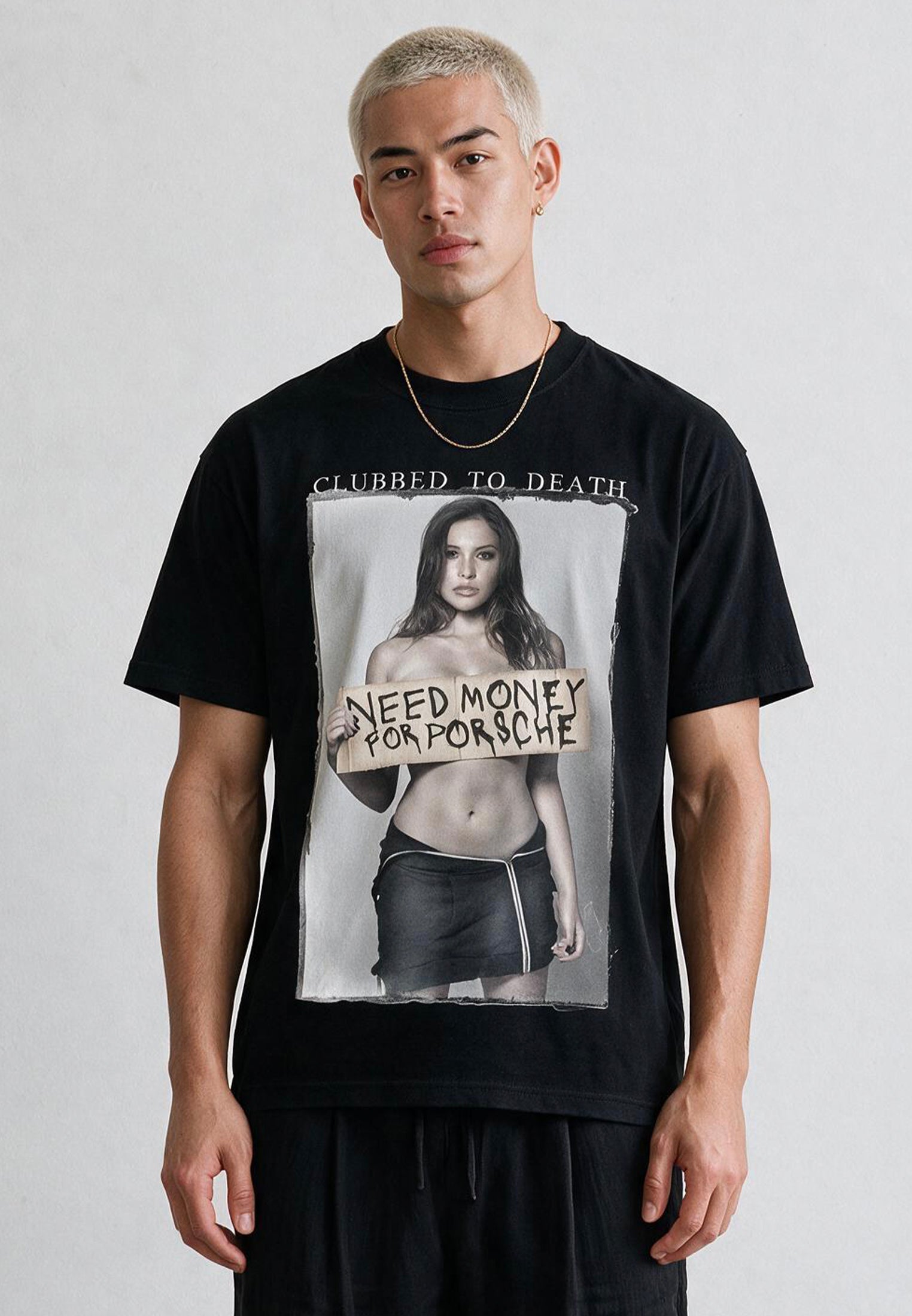 NEED MONEY T-SHIRT JET BLACK