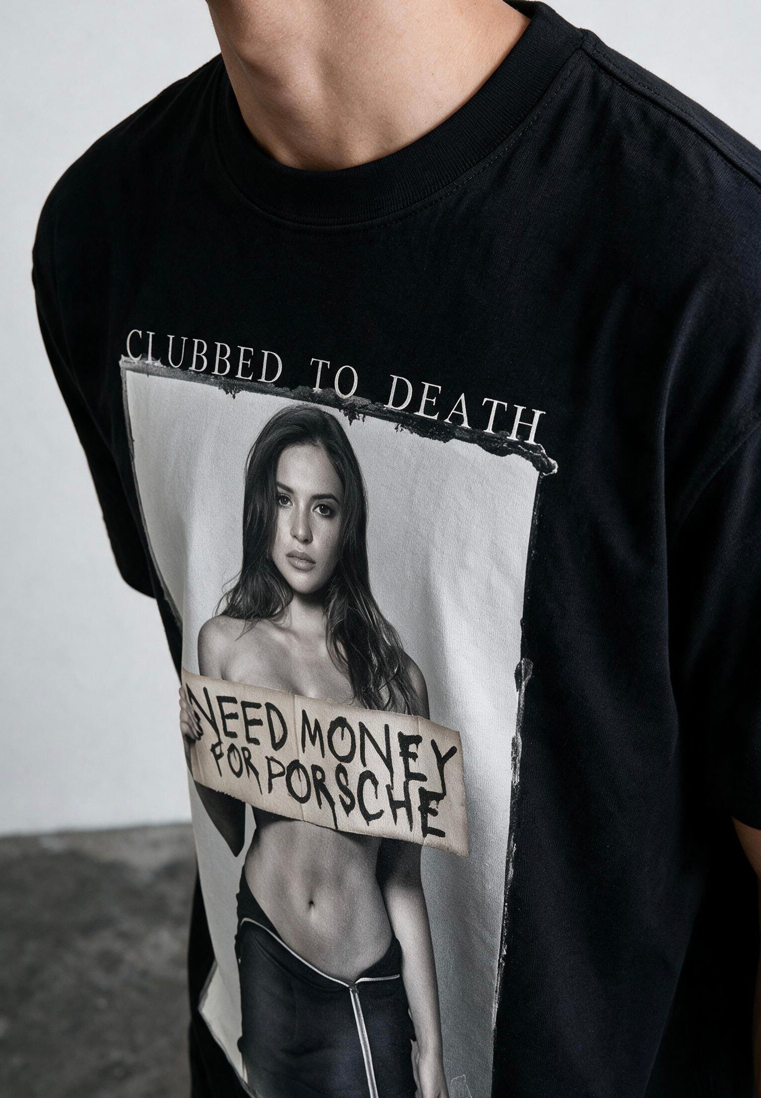 NEED MONEY T-SHIRT JET BLACK