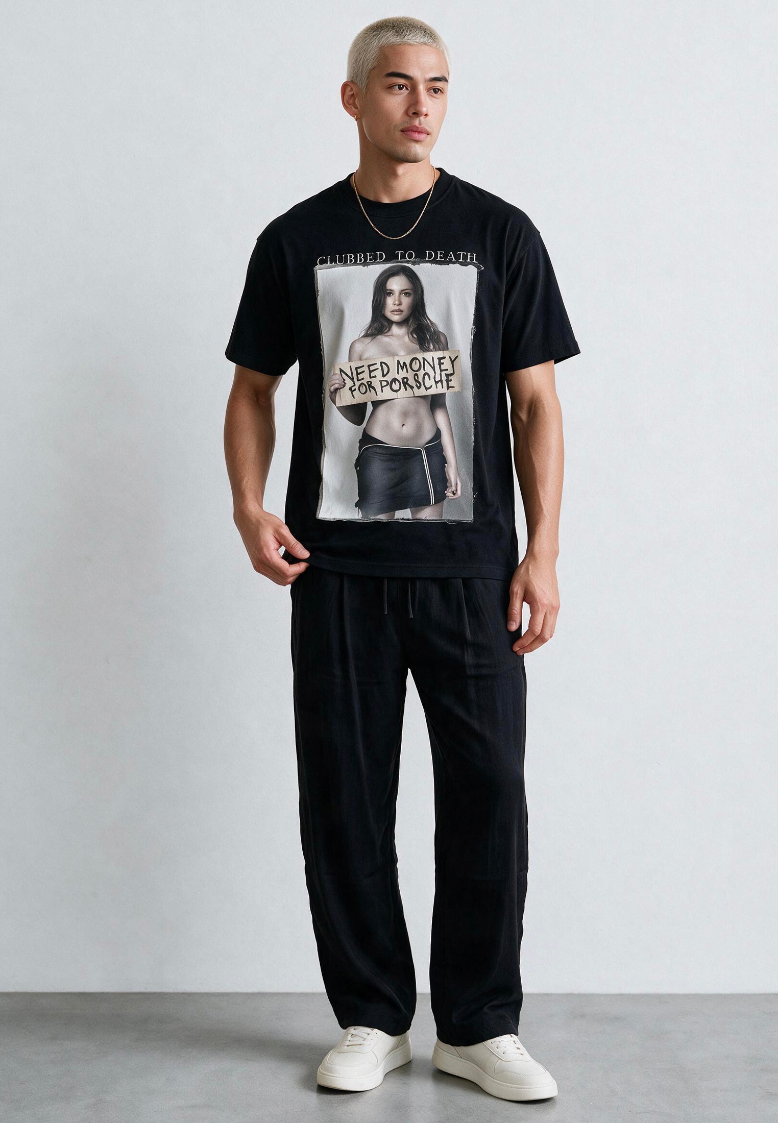 NEED MONEY T-SHIRT JET BLACK