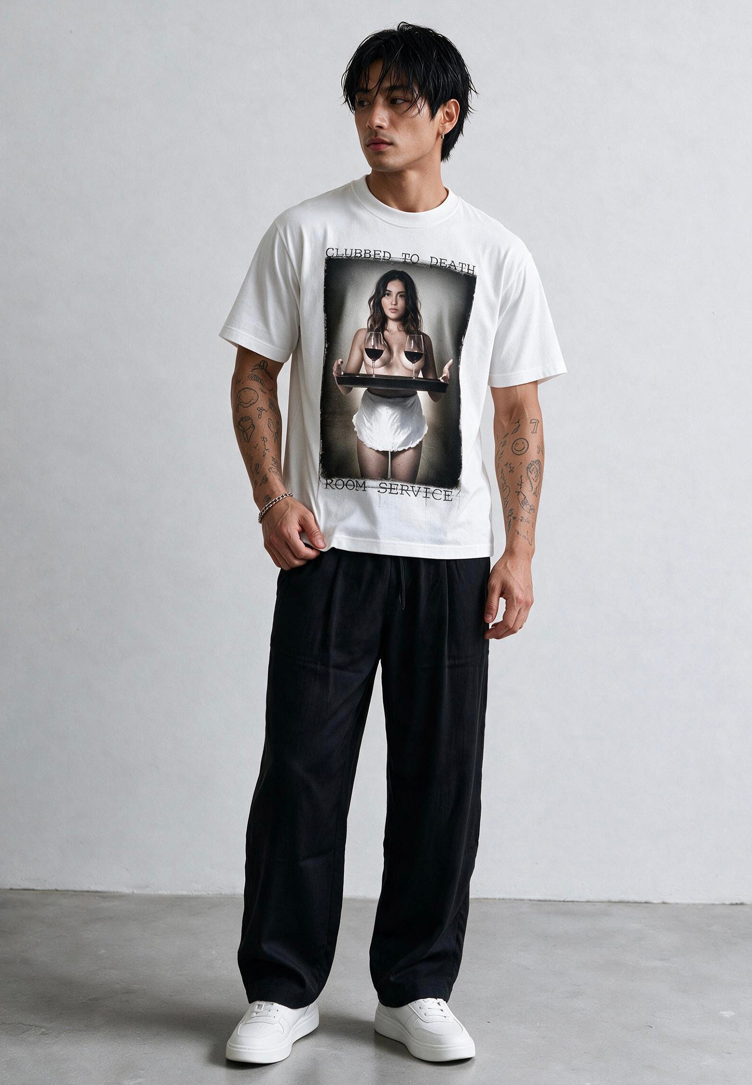 ROOM SERVICE T-SHIRT WHITE