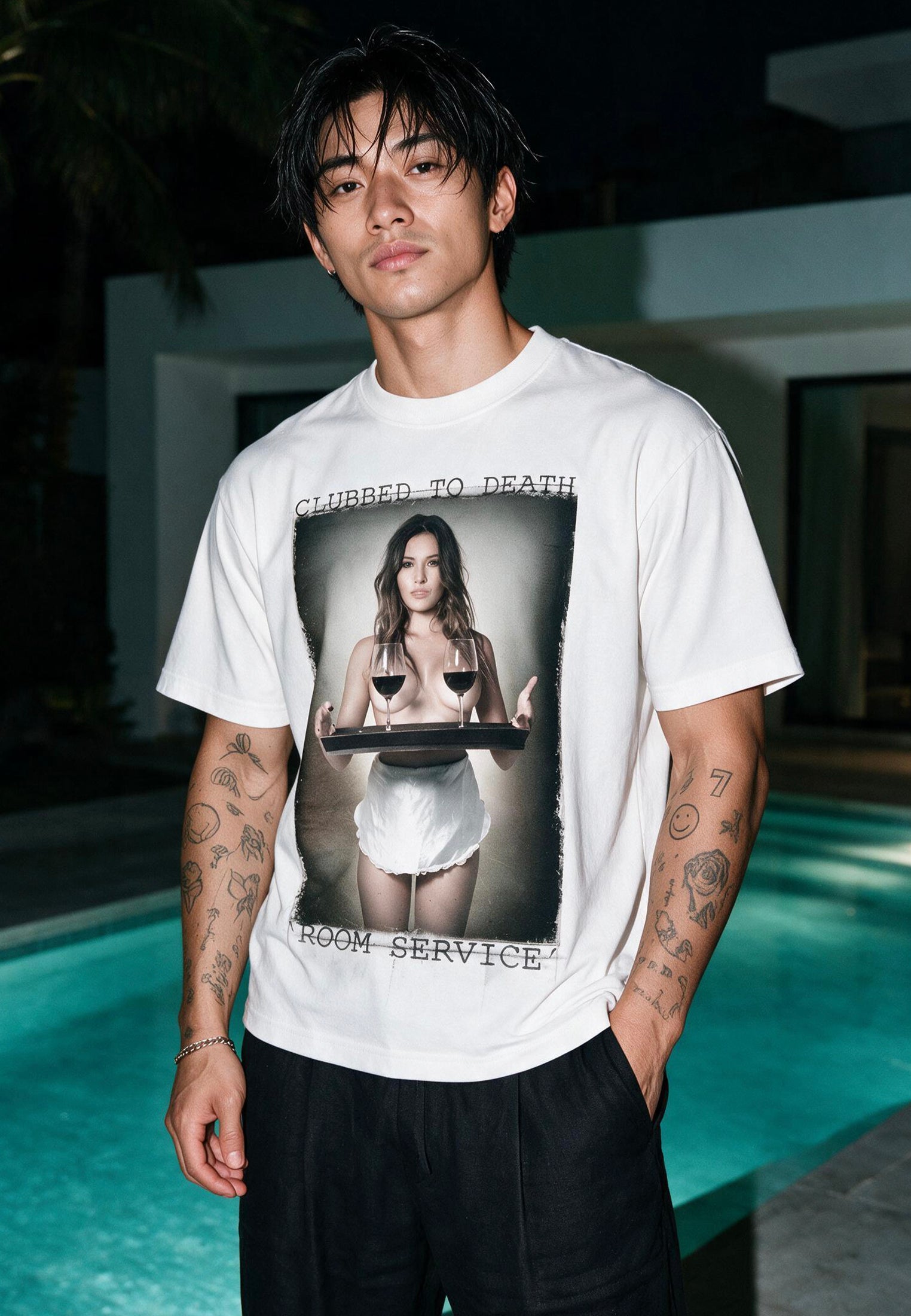 ROOM SERVICE T-SHIRT WHITE