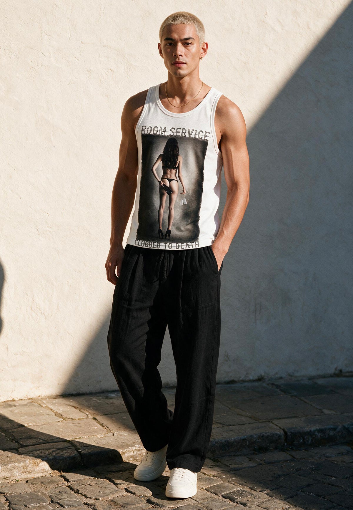 CHAMPAGNE SERVICE VEST WHITE