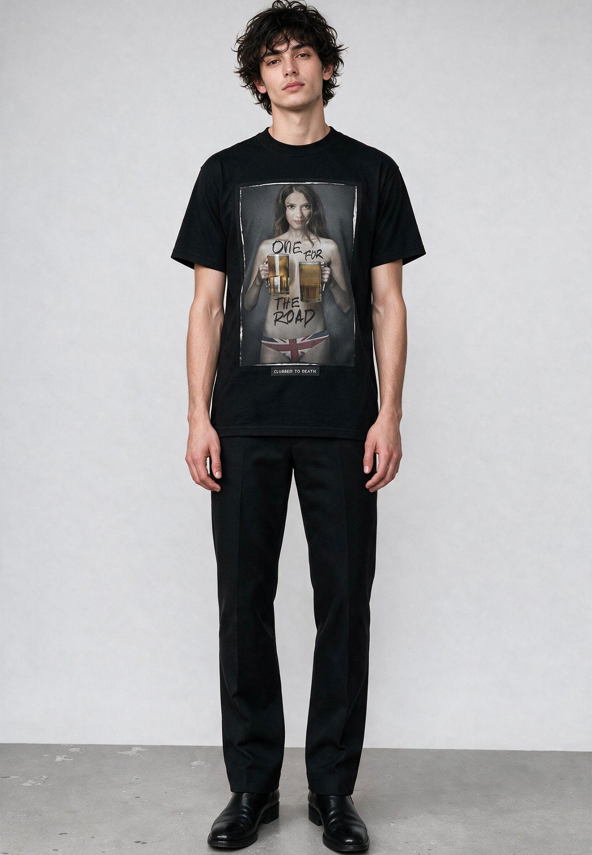 ONE FOR THE ROAD T-SHIRT JET BLACK
