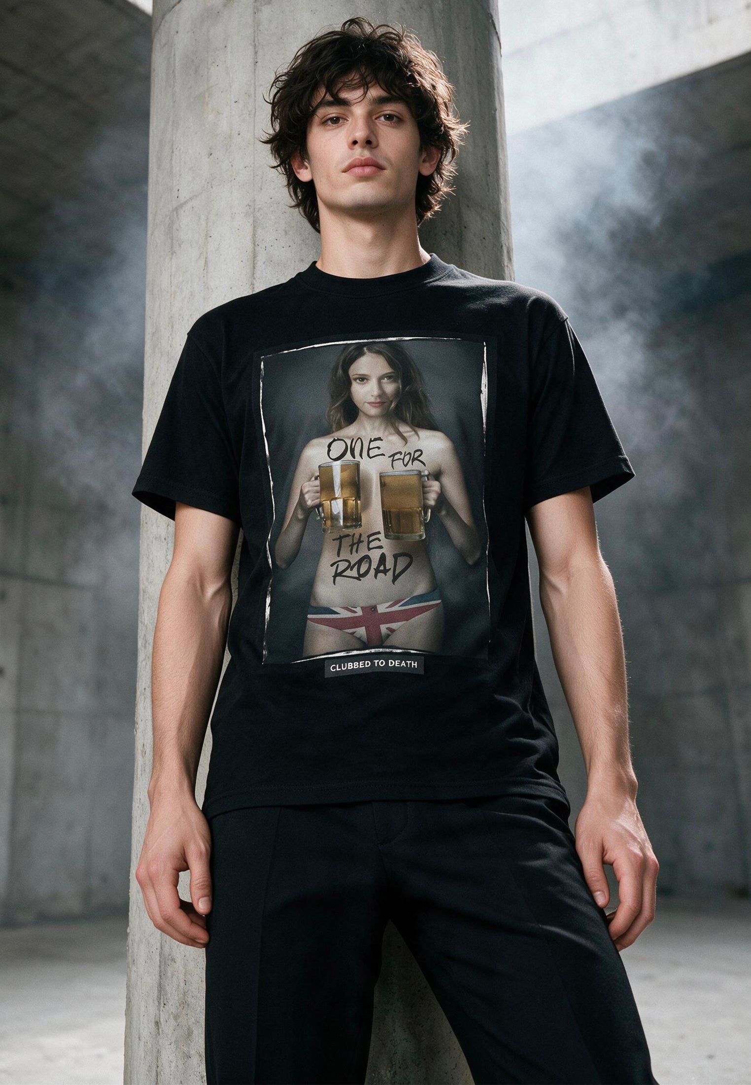 ONE FOR THE ROAD T-SHIRT JET BLACK