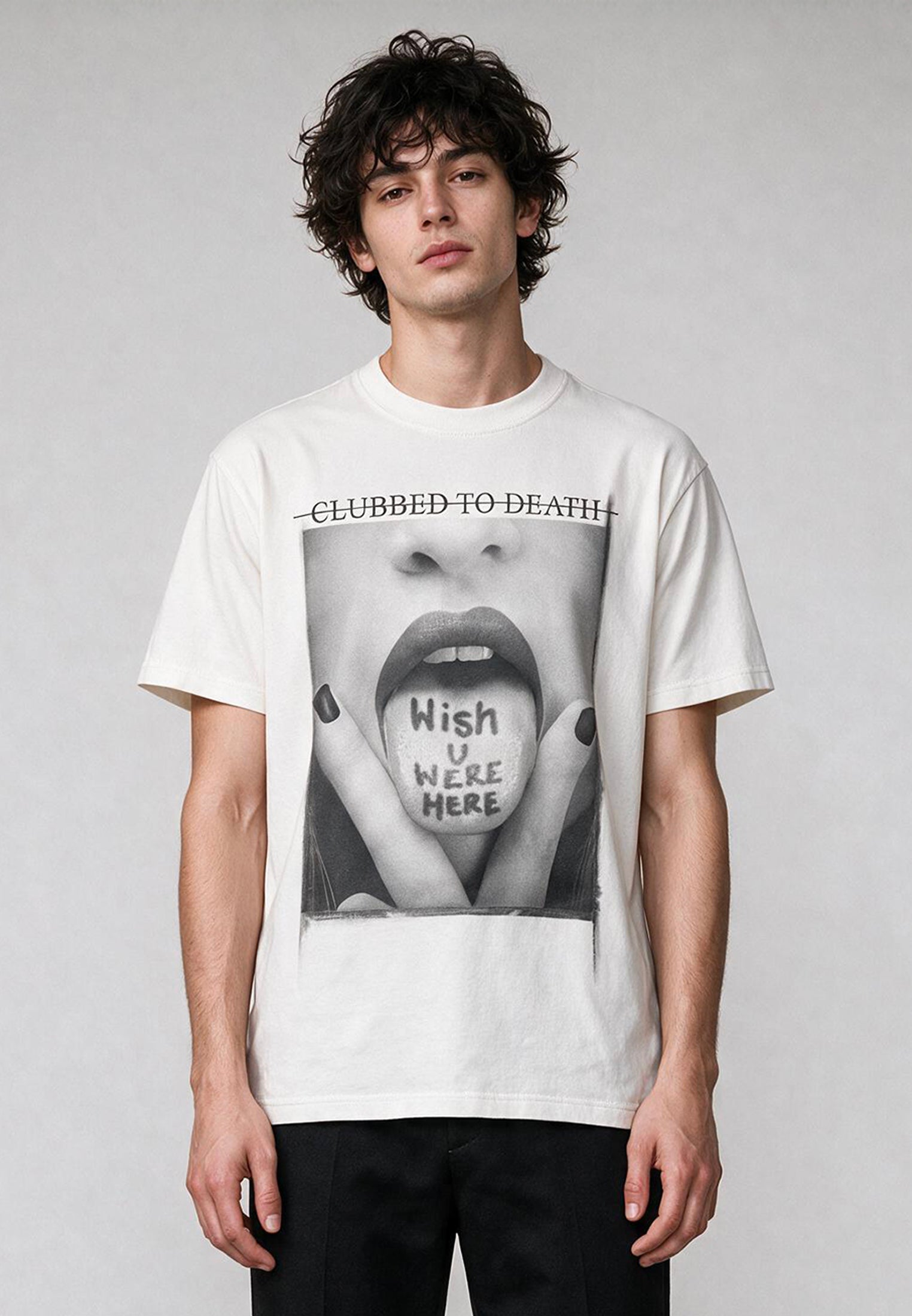 WISH YOU WERE HERE T-SHIRT WHITE