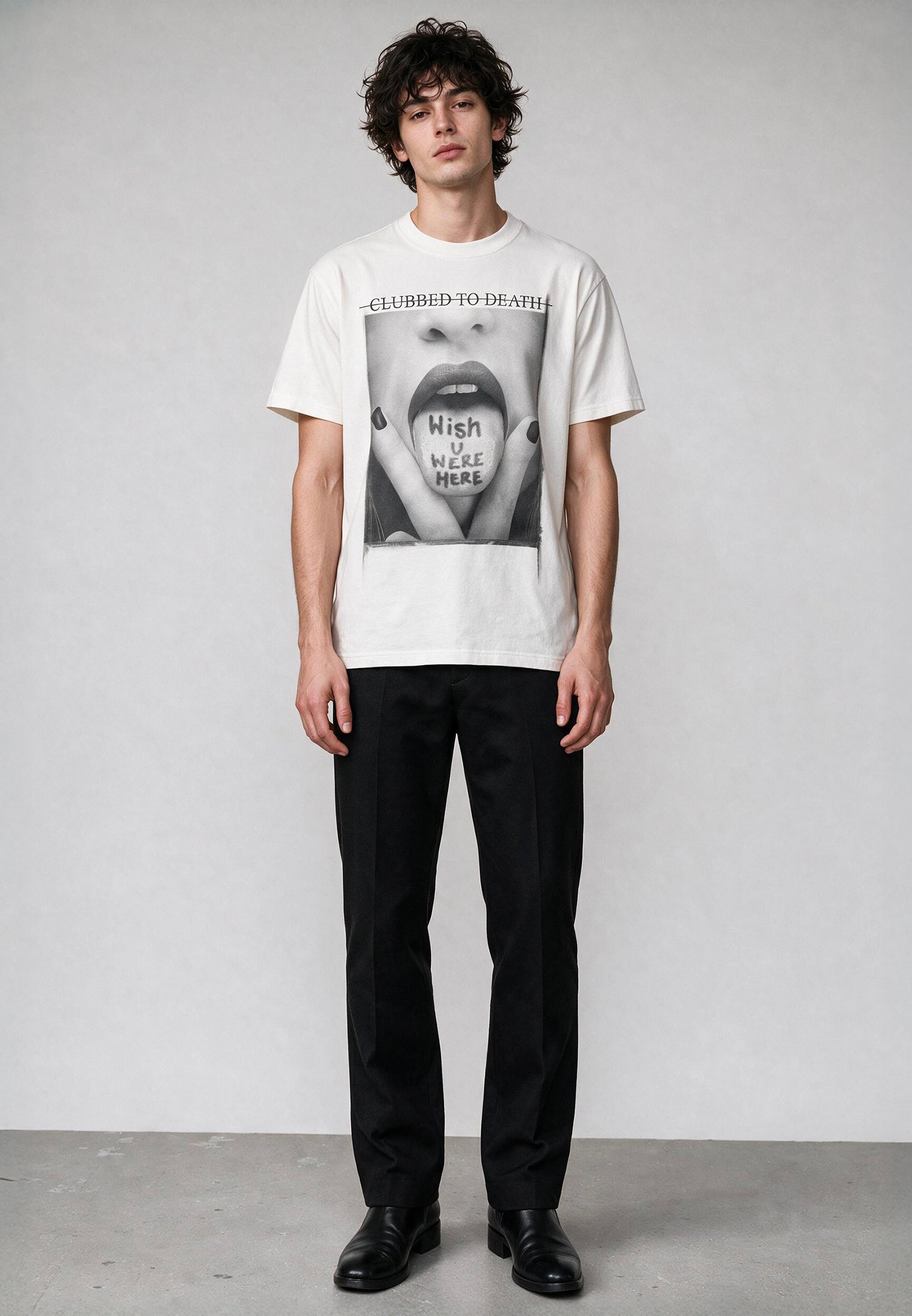 WISH YOU WERE HERE T-SHIRT WHITE