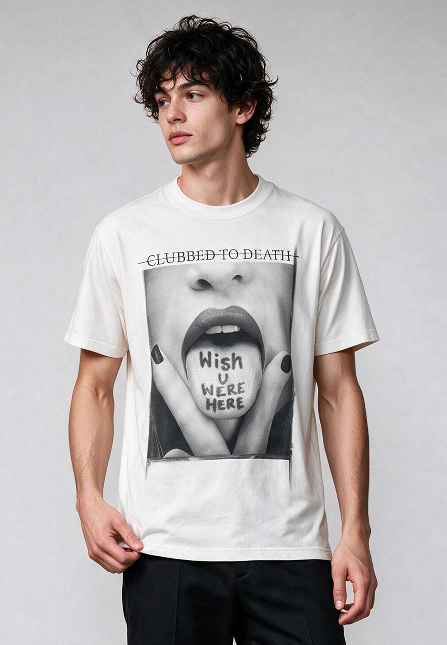 WISH YOU WERE HERE T-SHIRT WHITE