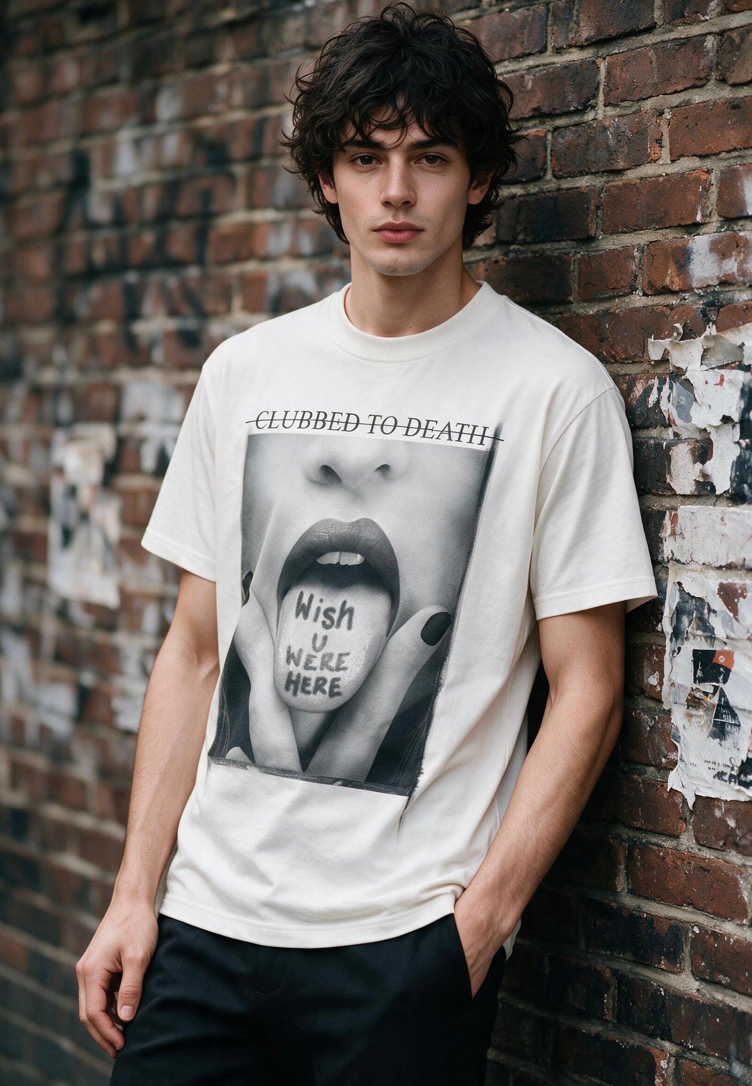 WISH YOU WERE HERE T-SHIRT WHITE