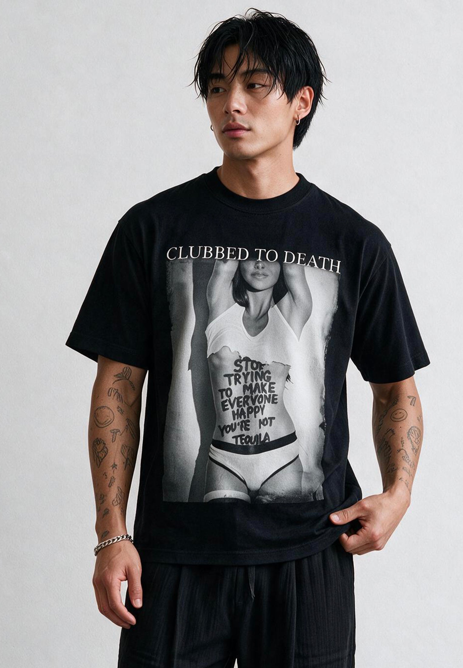 YOU'RE NOT TEQUILA T-SHIRT JET BLACK