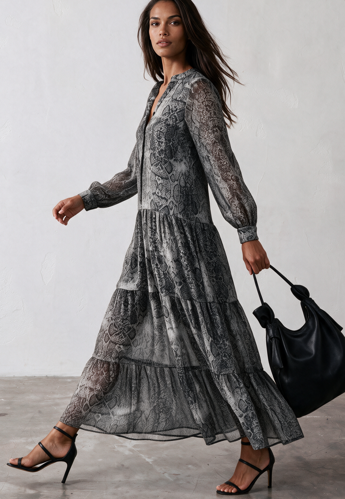 CALA MAXI DRESS SNAKE PRINT
