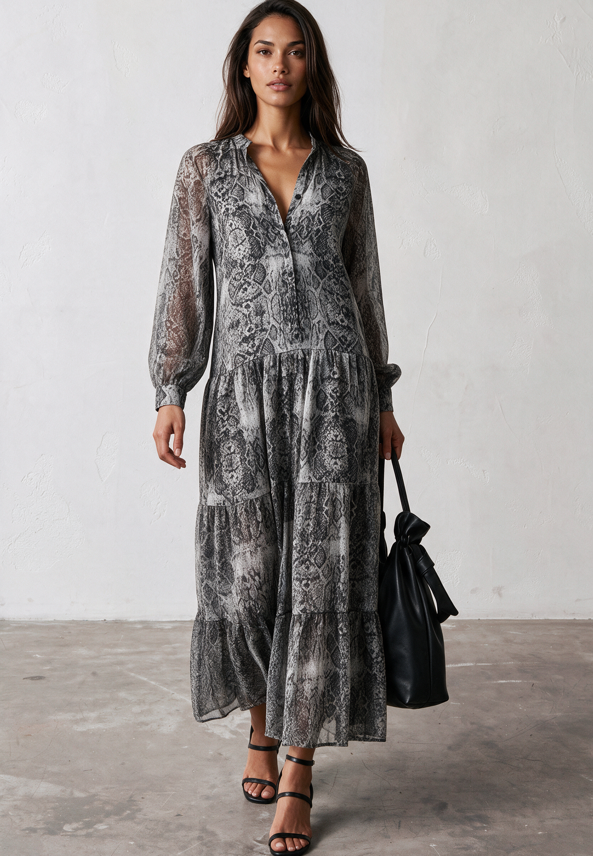 CALA MAXI DRESS SNAKE PRINT