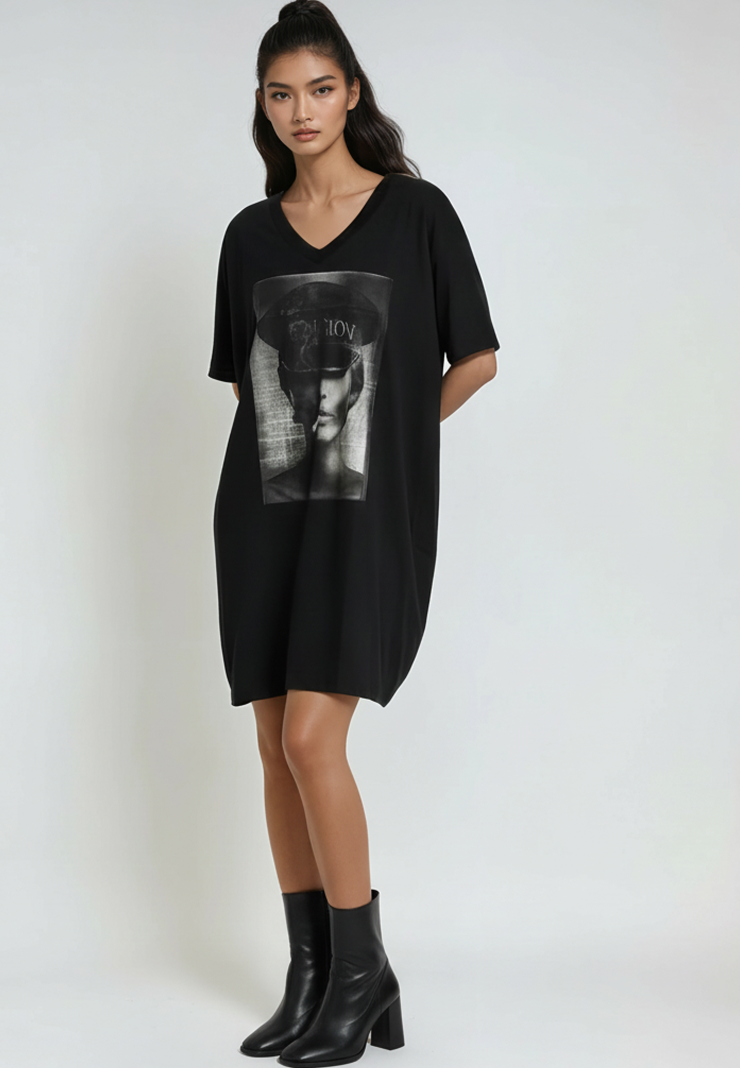 CAPTAIN DRESS JET BLACK