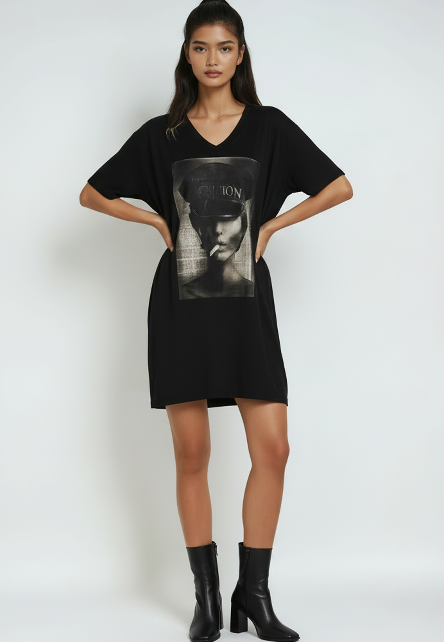 CAPTAIN DRESS JET BLACK