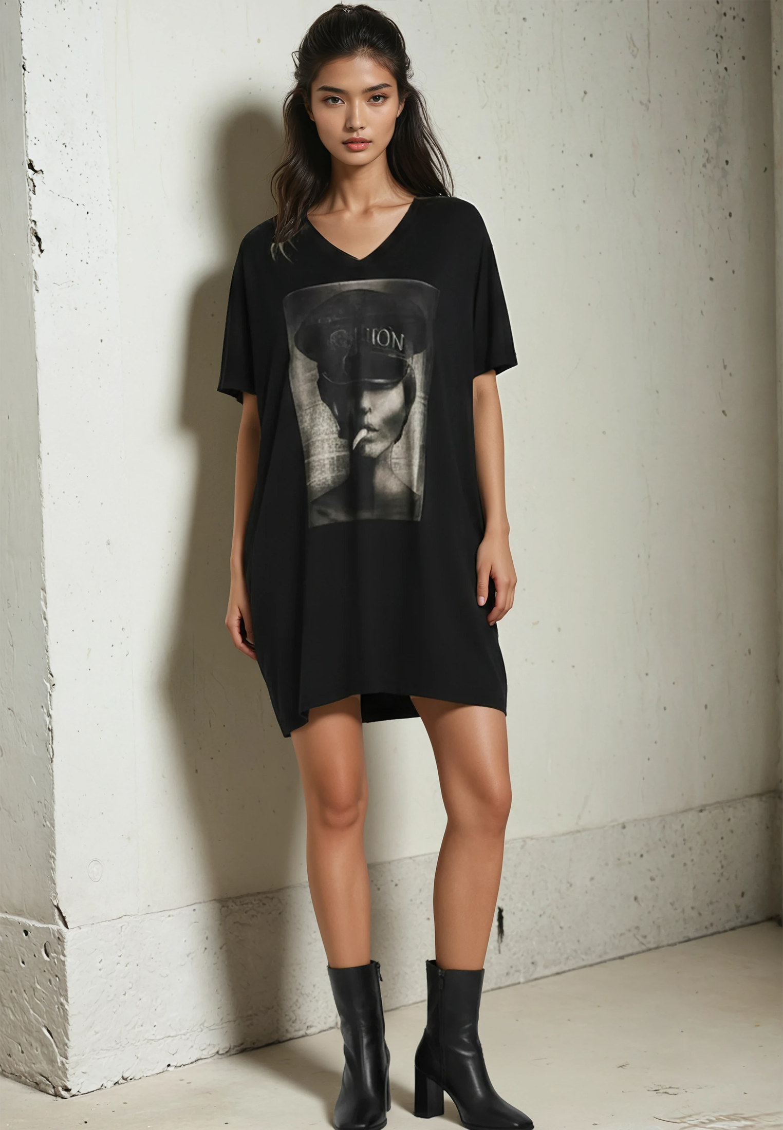 CAPTAIN DRESS JET BLACK