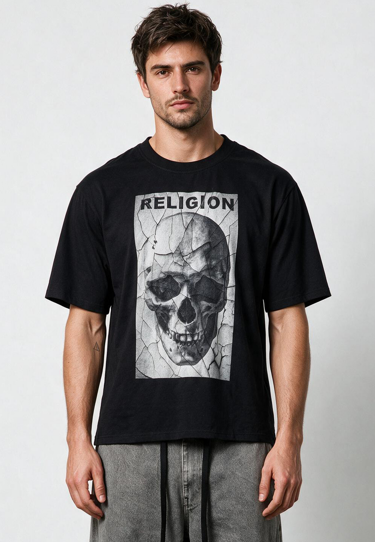 CRACK T-SHIRT BLACK