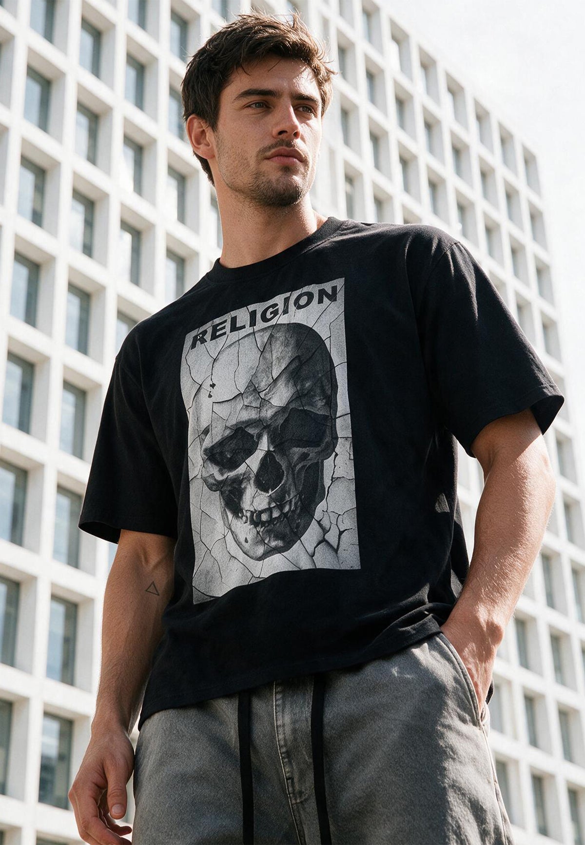 CRACK T-SHIRT BLACK