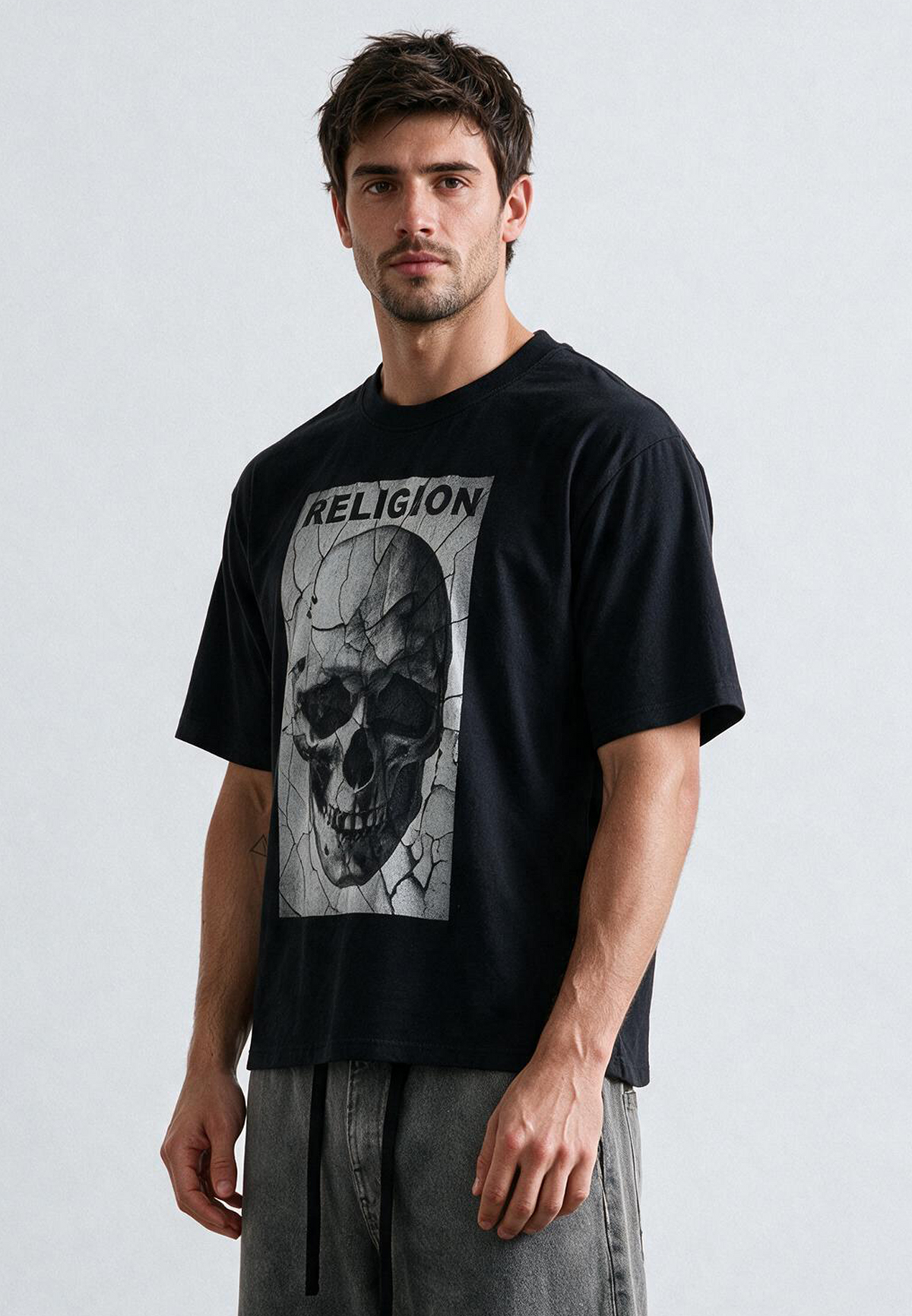 CRACK T-SHIRT BLACK