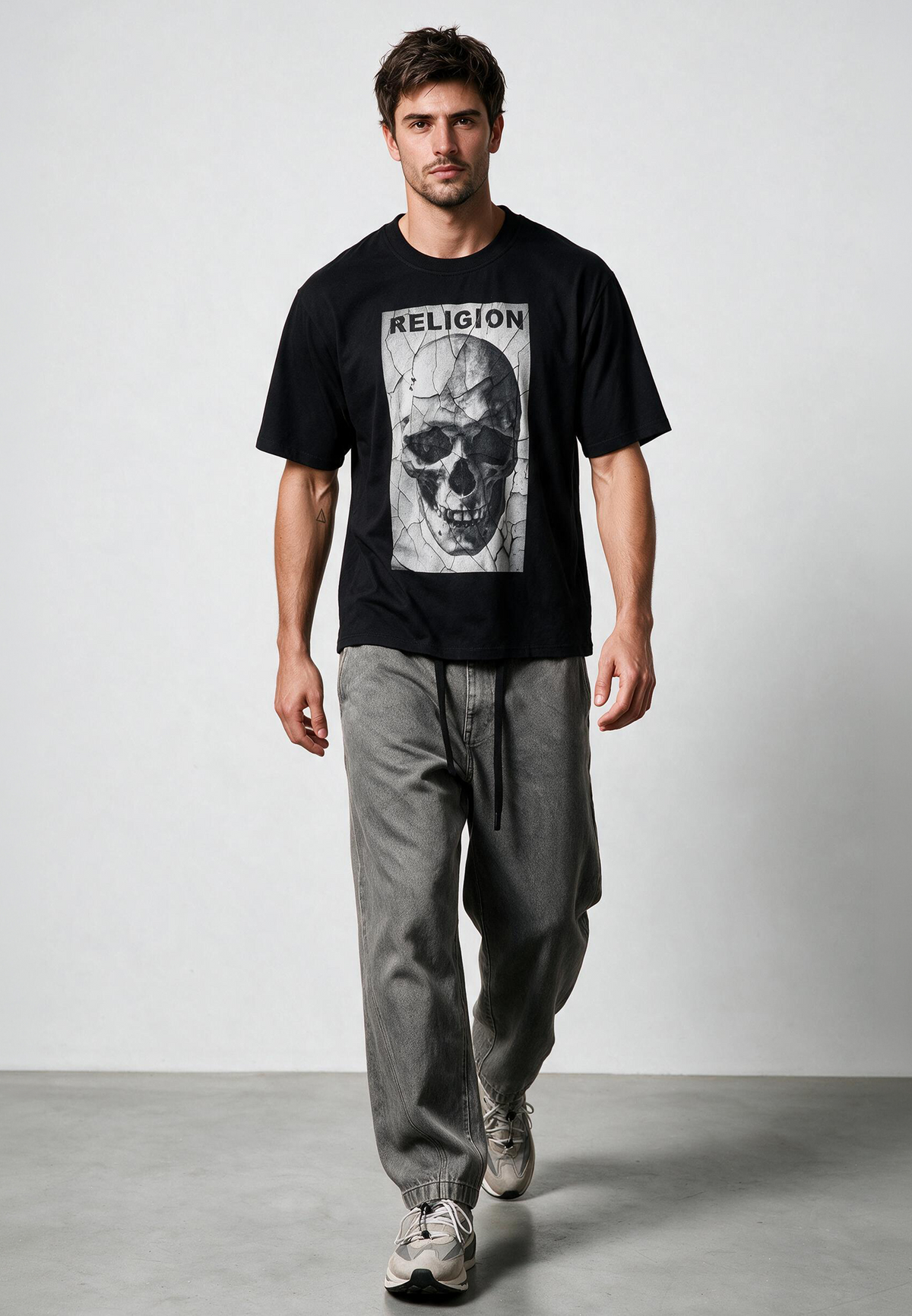 CRACK T-SHIRT BLACK