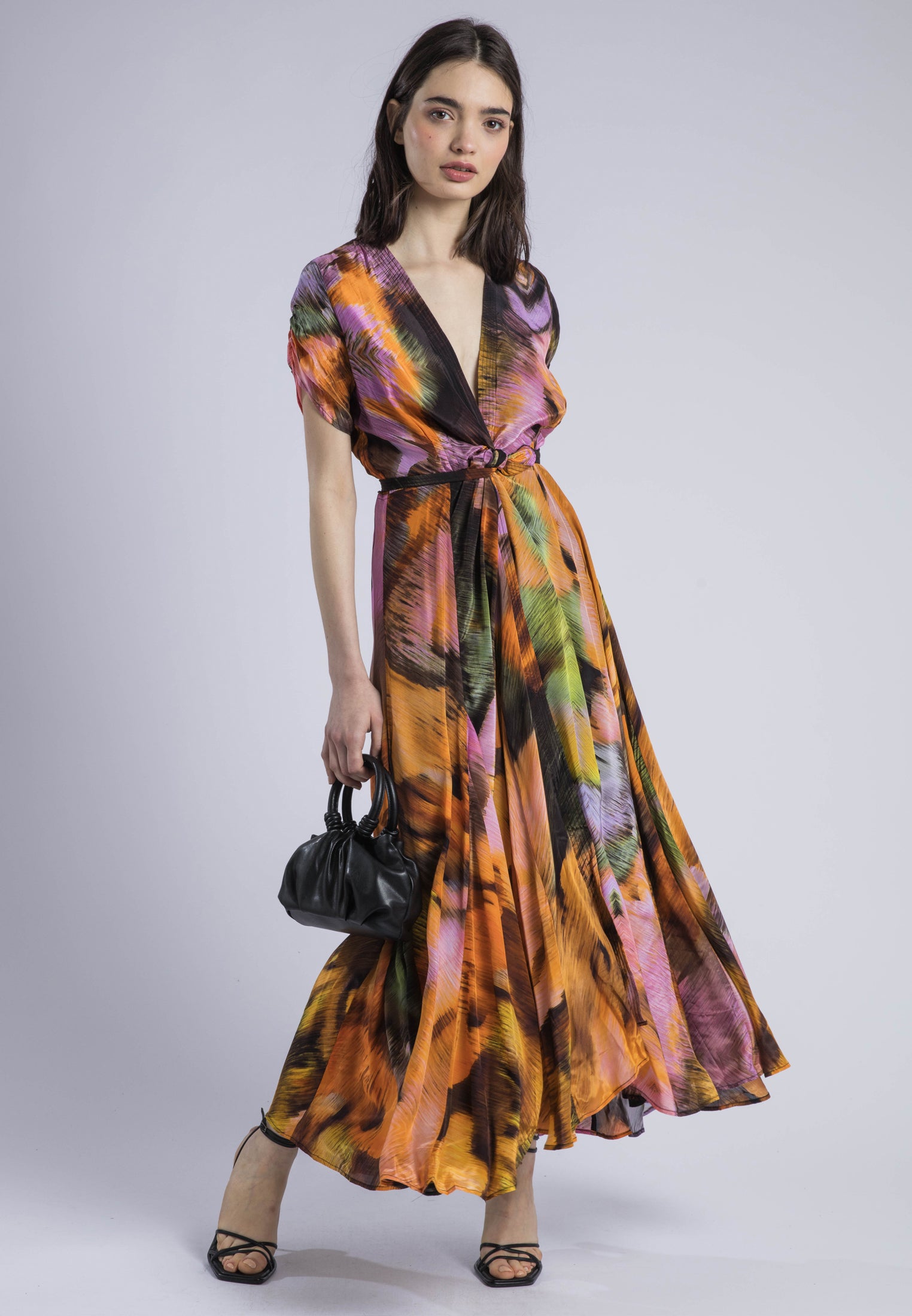 CREST MAXI DRESS OBSCURE ORANGE